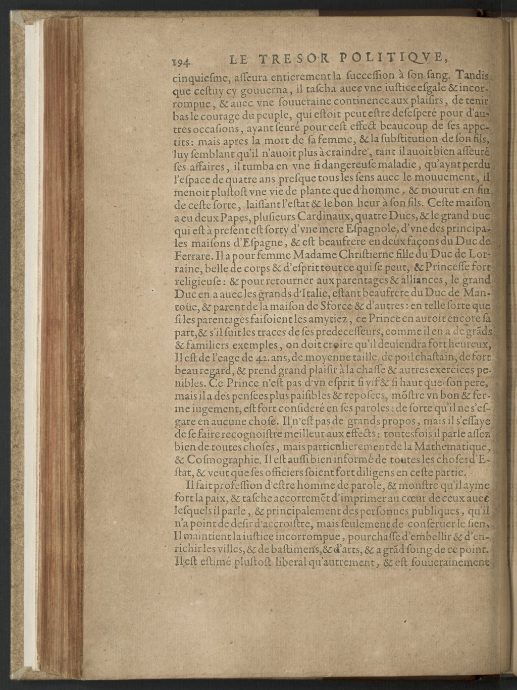 1608 - Nicolas Du Fossé - Trésor politique - BnF Tolbiac