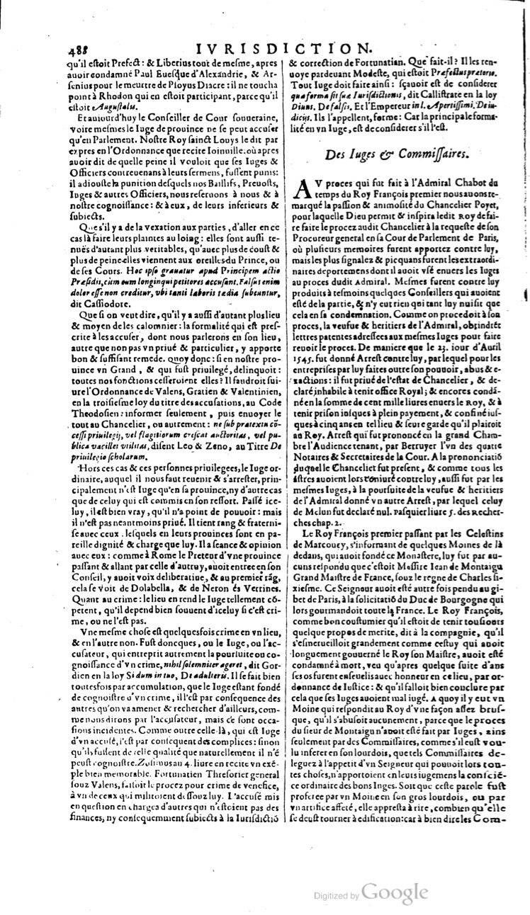 1629 - Veuve Nicolas Buon - Trésor du droit français (21754 T. 2) - BM Lyon