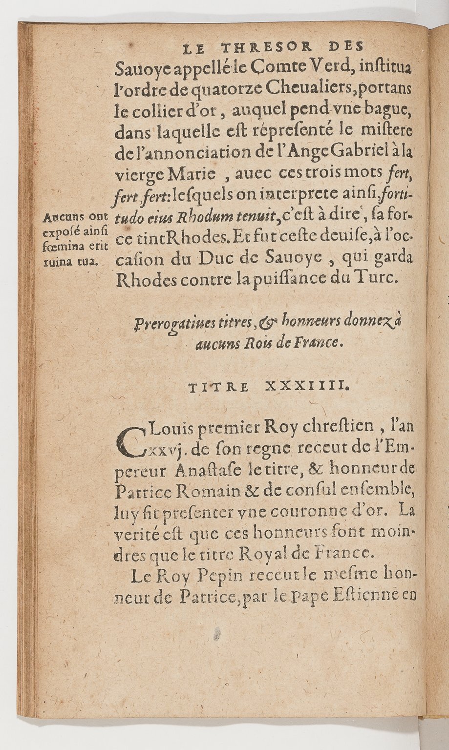 1583 - Galiot Corrozet - Trésor des histoires de France - BnF