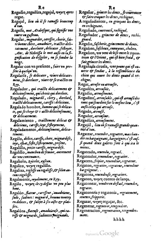 1621 - Adrian Tiffaine - Trésor des deux langues espagnole et française - BM Lyon