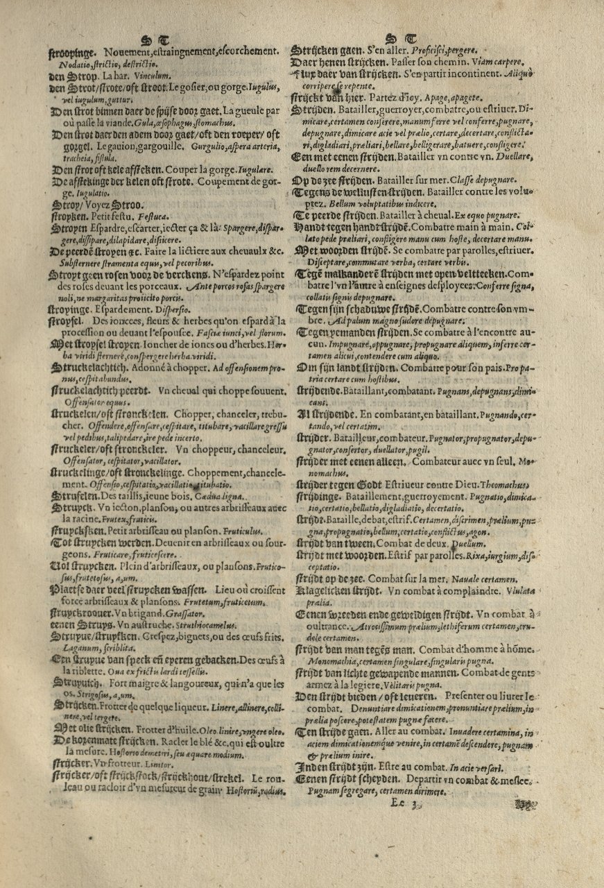 1573 - Christophe Plantin - Trésor du langage bas-allemand - Greifswald
