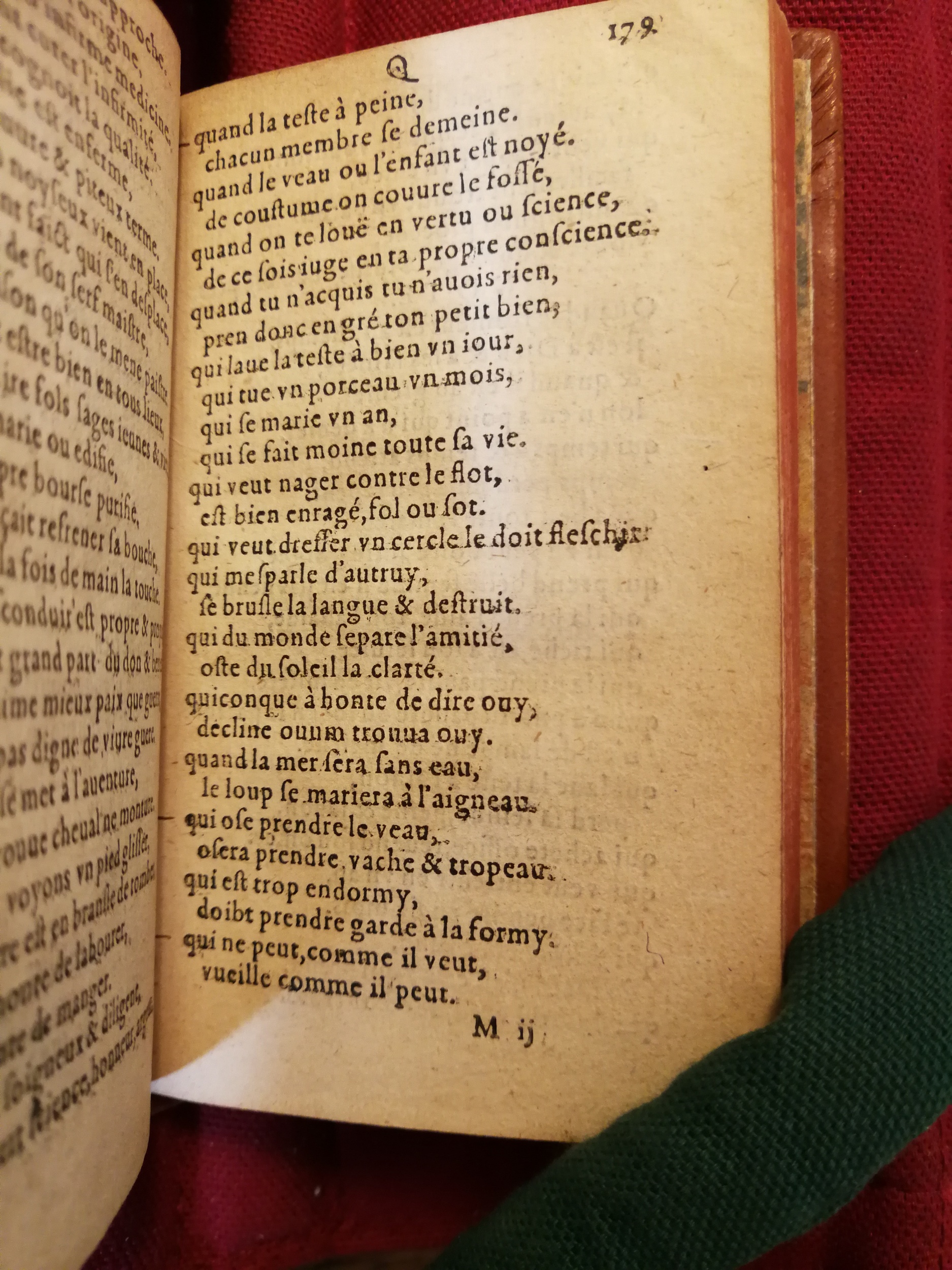 1582 - Nicolas Bonfons - Trésor de sentences dorées - Bibliothèque Sainte-Geneviève