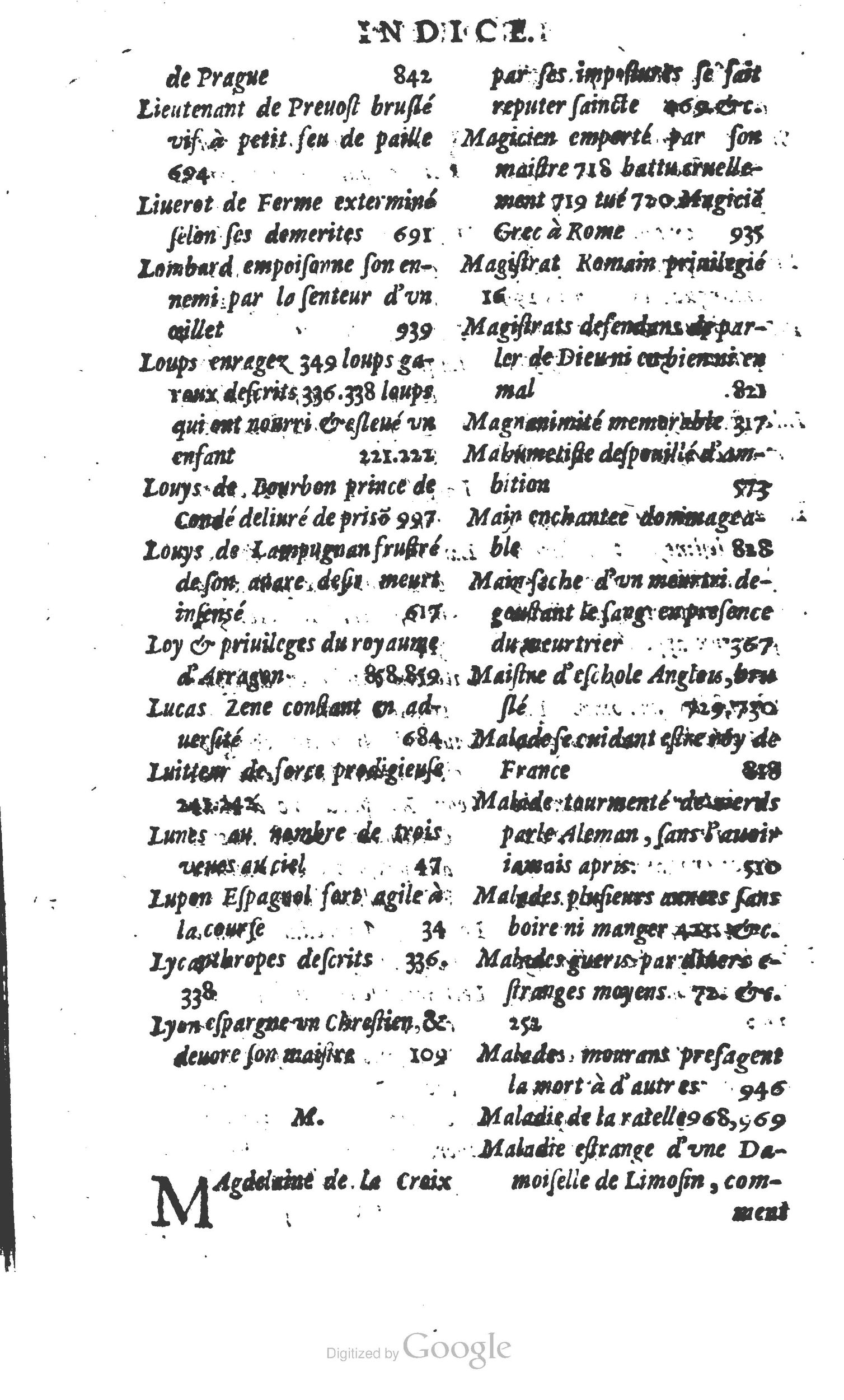 1610 - Paul Marceau - Trésor d’histoires admirables et mémorables - Princeton