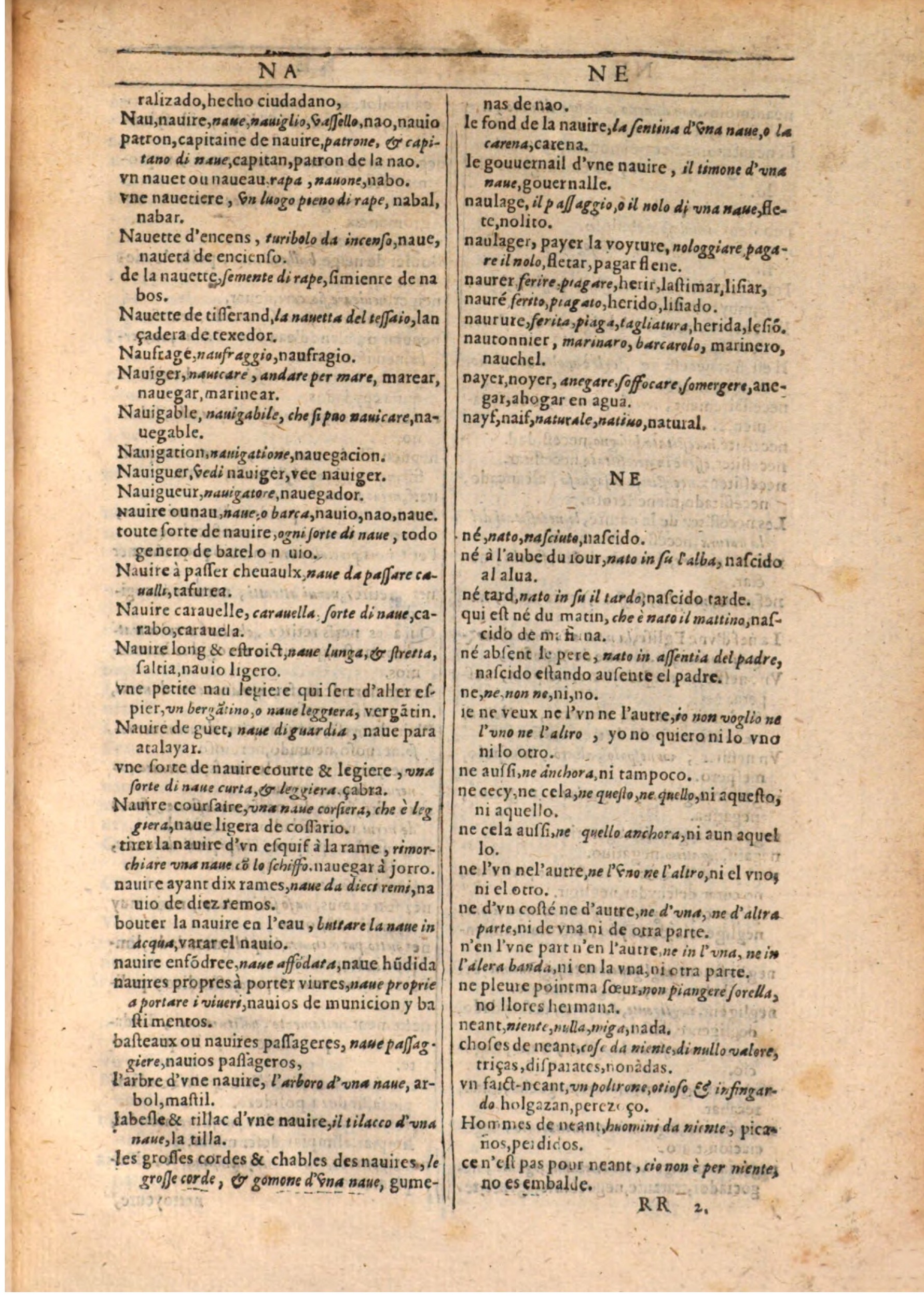 1609 - Philippe Albert et Alexandre Pernet - Trésor des trois langues française, italienne et espagnole (Seconde partie) - BSB Munich 1609 - Philippe Albert et Alexandre Pernet - Trésor des trois langues française, italienne et espagnole (Seconde partie) - BSB Munich