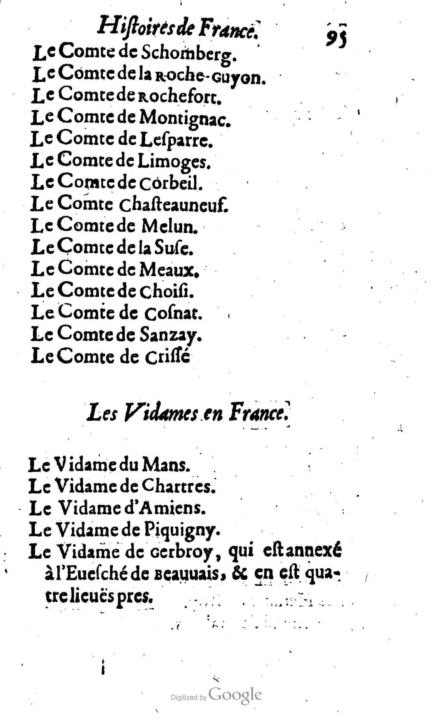 1638 - Jean Corrozet - Trésor des histoires de France - BM Lyon