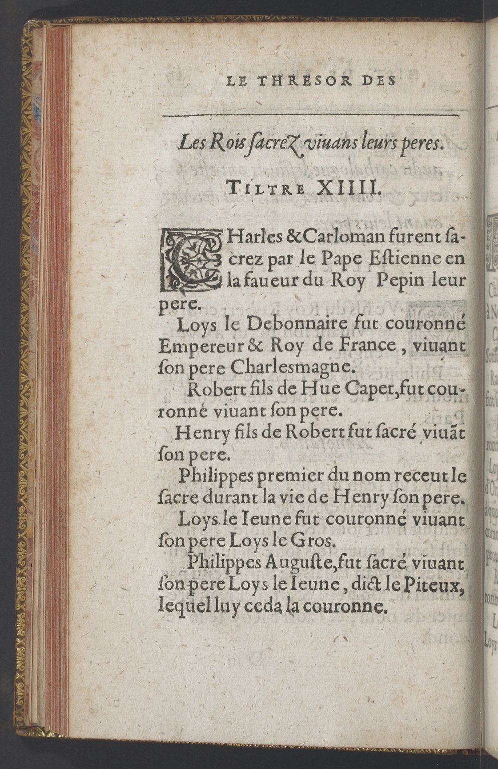1603 - Galiot Corrozet - Trésor des histoires de France - BnF Tolbiac