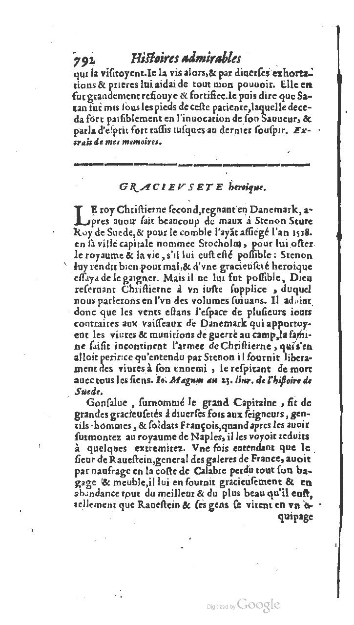 1610 - Paul Marceau - Trésor d’histoires admirables et mémorables - BSB Munich
