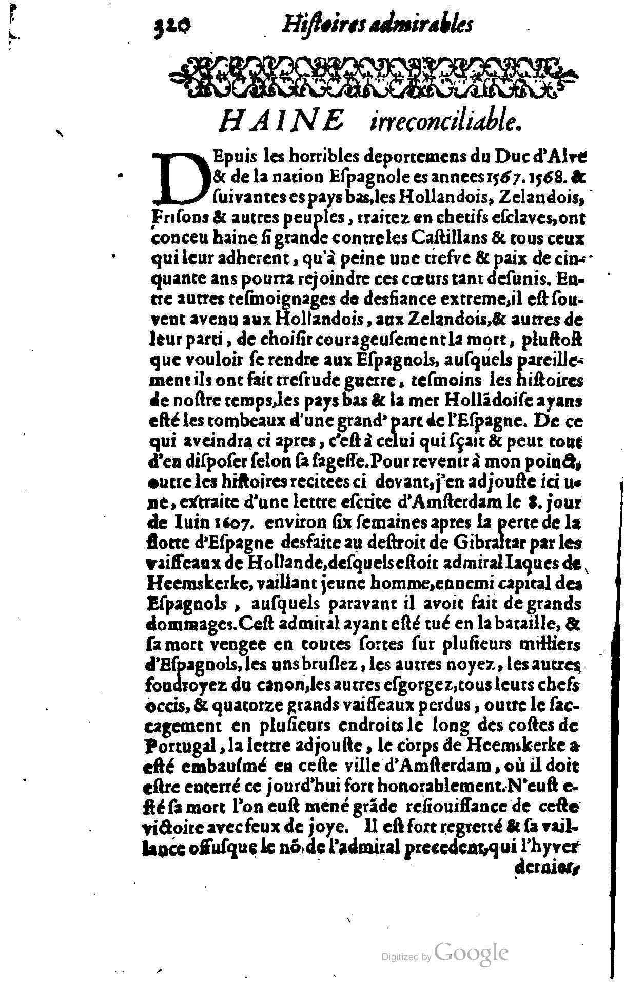 1628 - Jacques Crespin - Trésor d’histoires admirables et mémorables - BSB Munich
