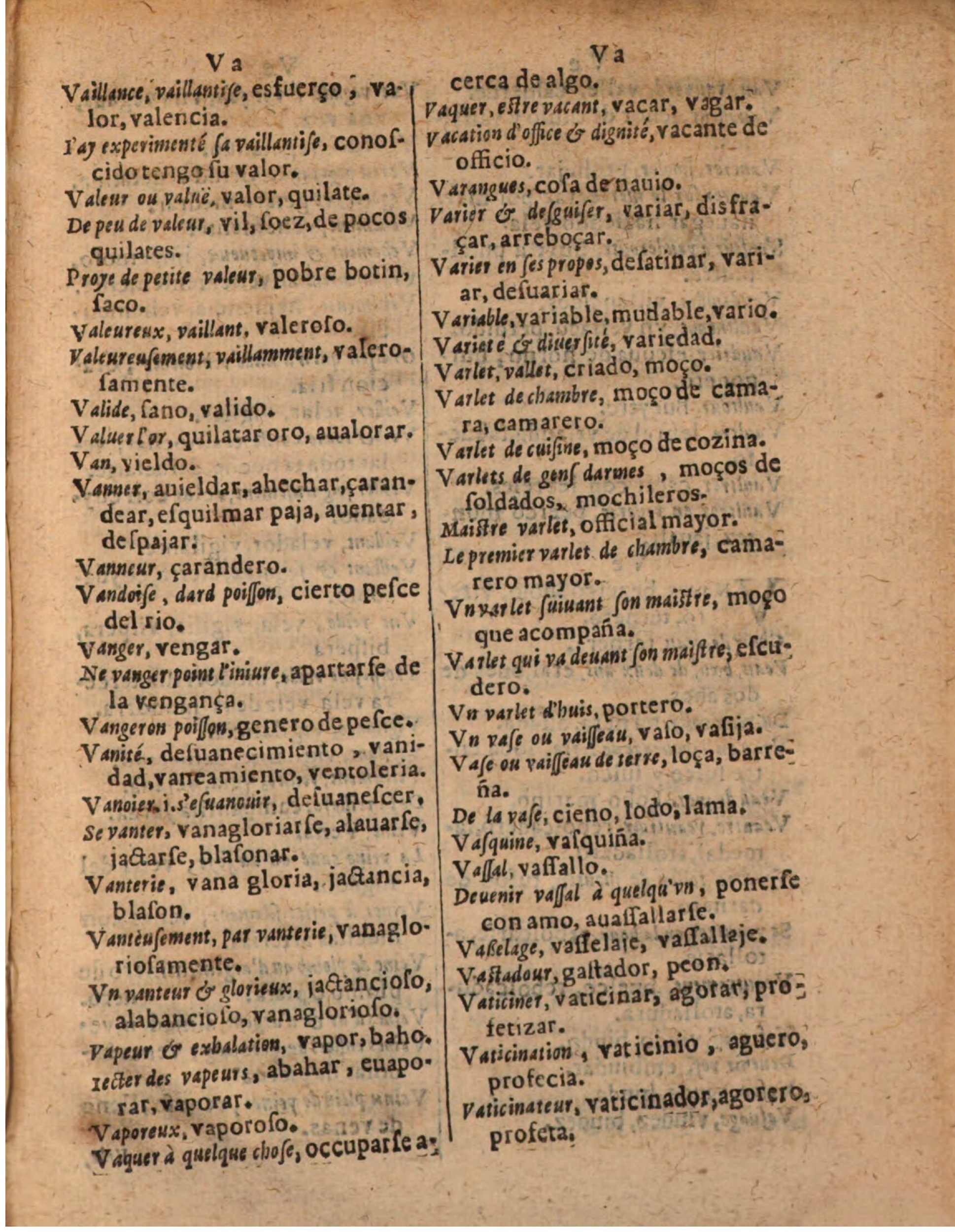 1624 - Hubert Antoine - Trésor des deux langues espagnole et française (Seconde partie) - BSB Munich