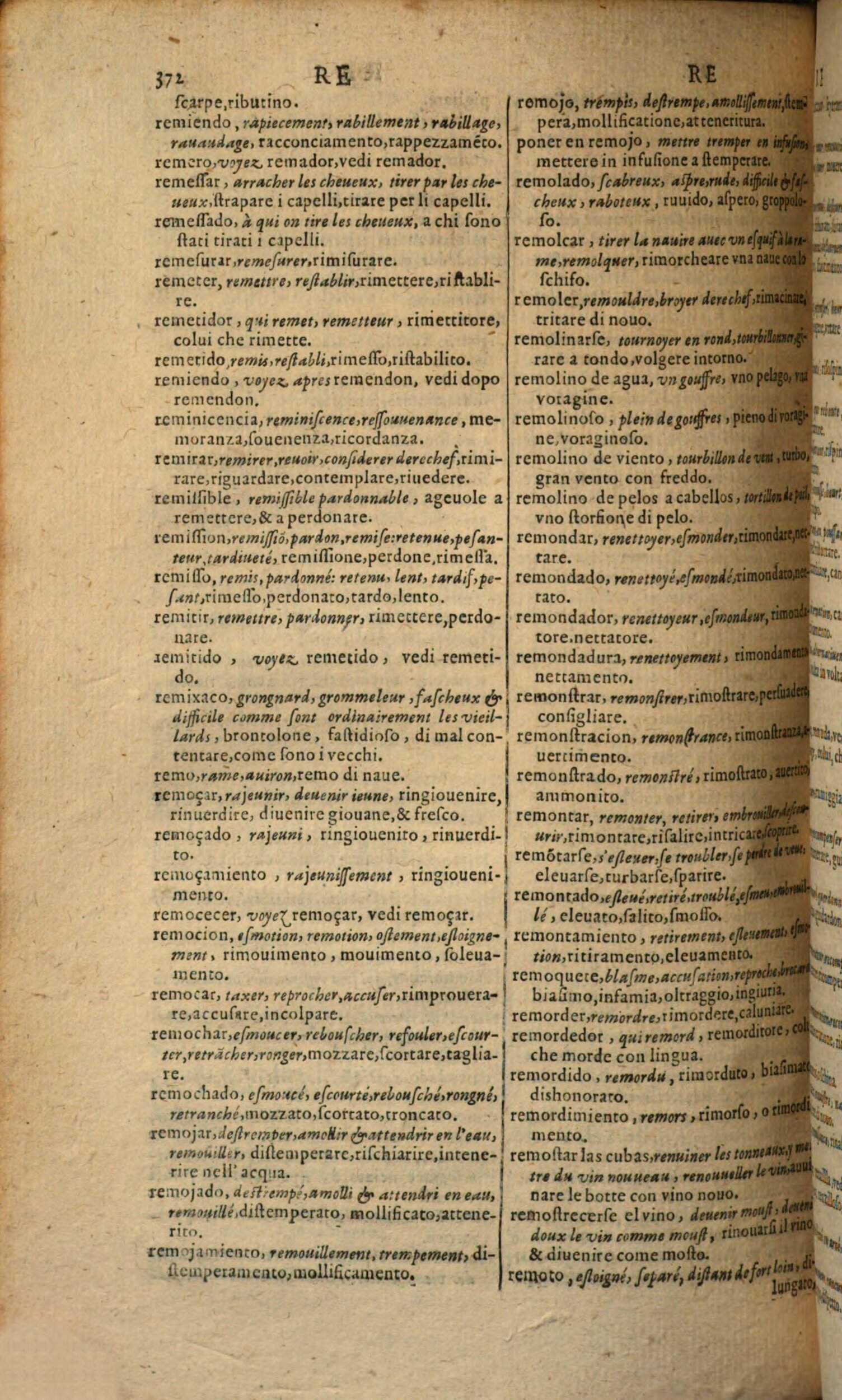 1617 - Samuel Crespin - Trésor des trois langues espagnole, française et italienne (Première partie) - Regensburg