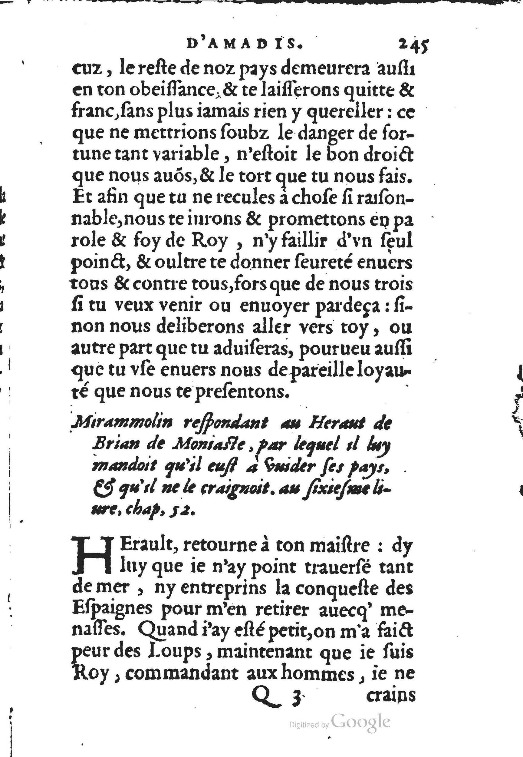 1560 - Jean d’Ogerolles et Gabriel Cotier Lyon - Trésor des Amadis - BSB Munich