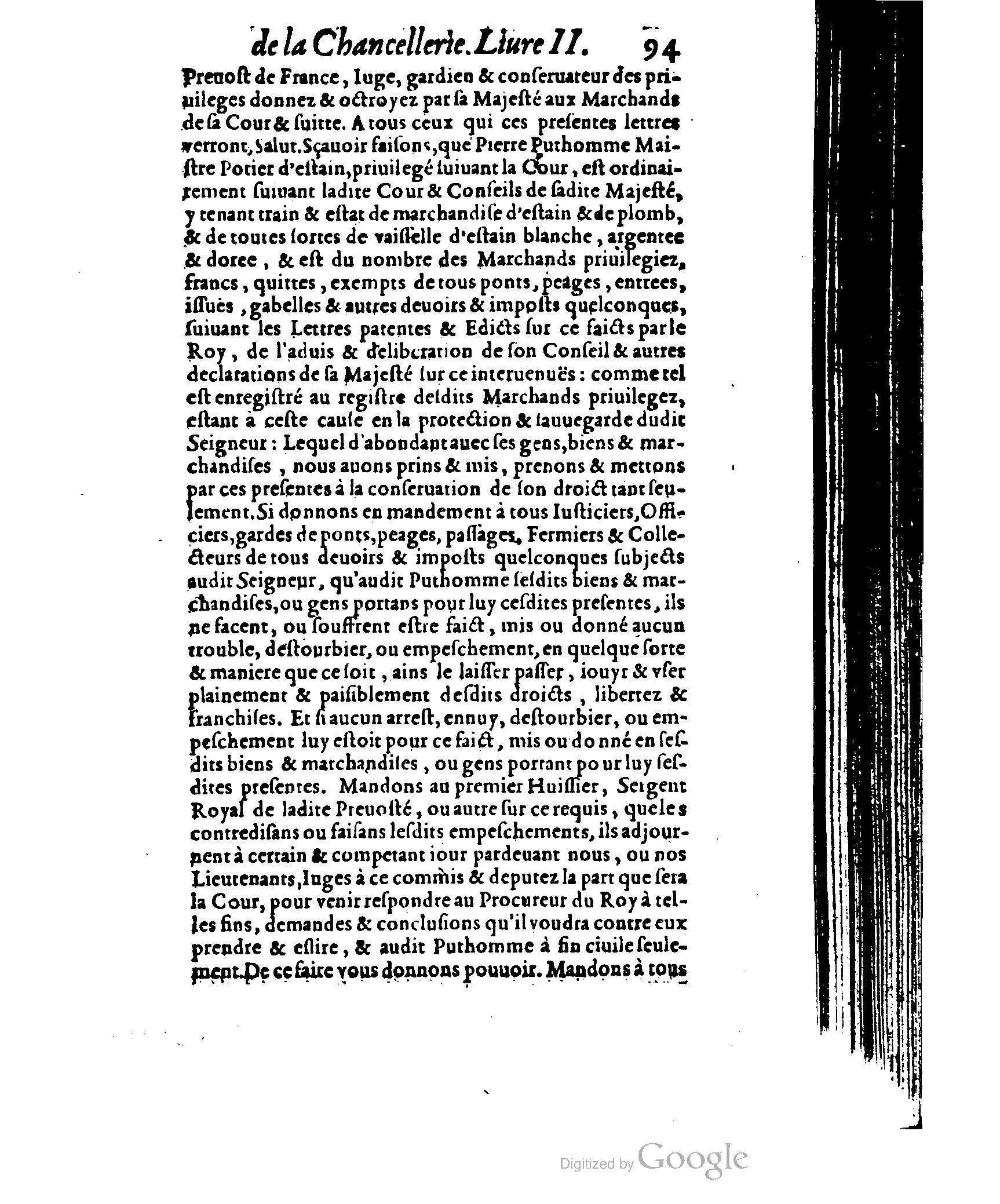 1614 - Jean Richer - Trésor du nouveau style et protocole de la chancellerie de France - BSB Munich