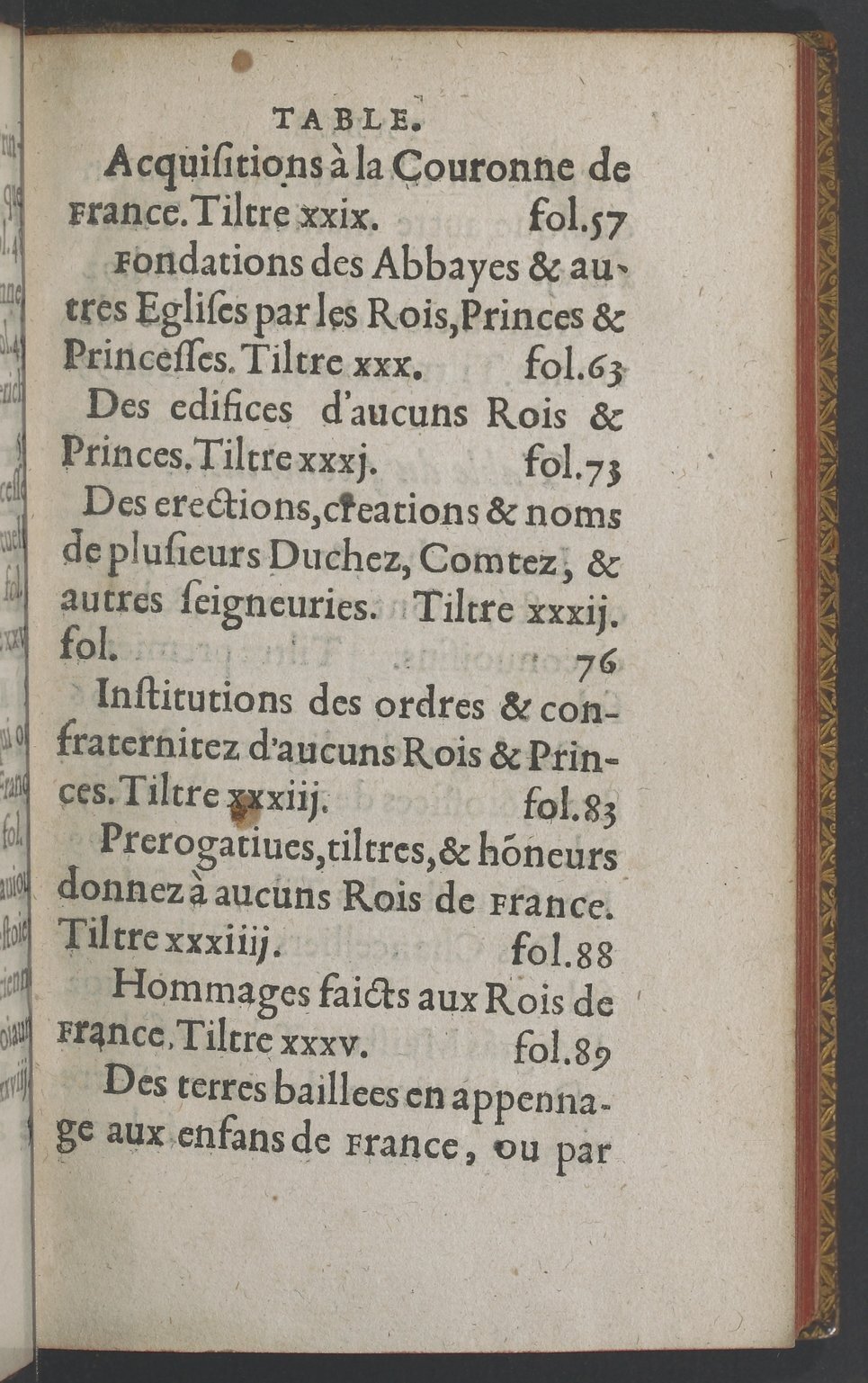 1603 - Galiot Corrozet - Trésor des histoires de France - BnF Tolbiac