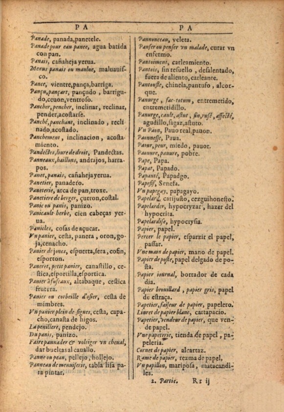 1607 - Marc Orry - Trésor des deux langues espagnole et française (Première et Seconde parties) - ÖNB Wien