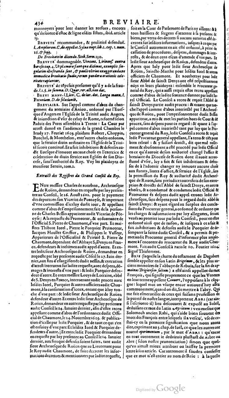 1629 - Veuve Nicolas Buon - Trésor du droit français (21754 T. 1) - BM Lyon