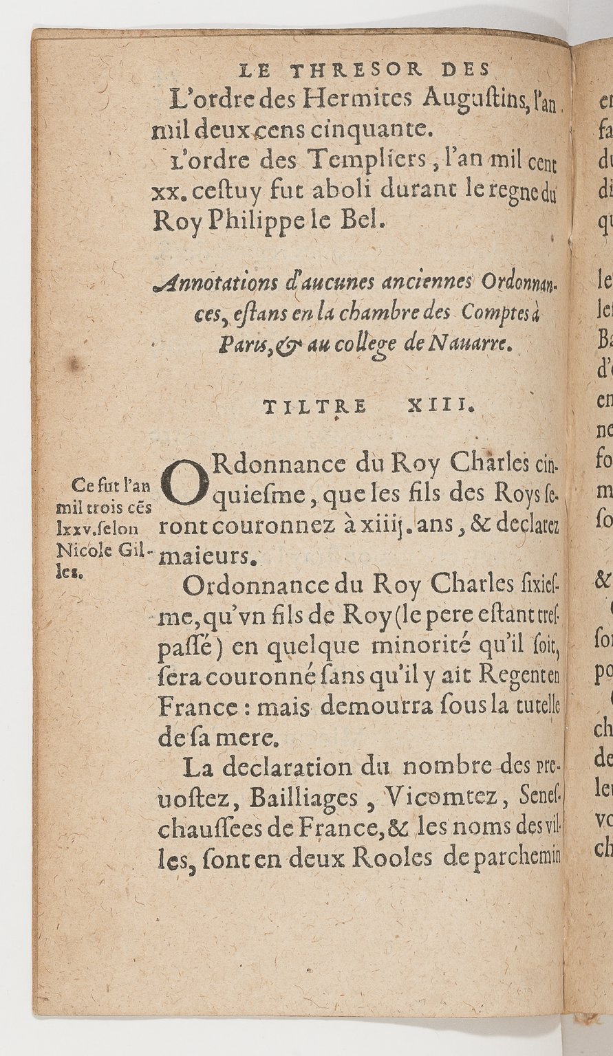 1583 - Galiot Corrozet - Trésor des histoires de France - BnF