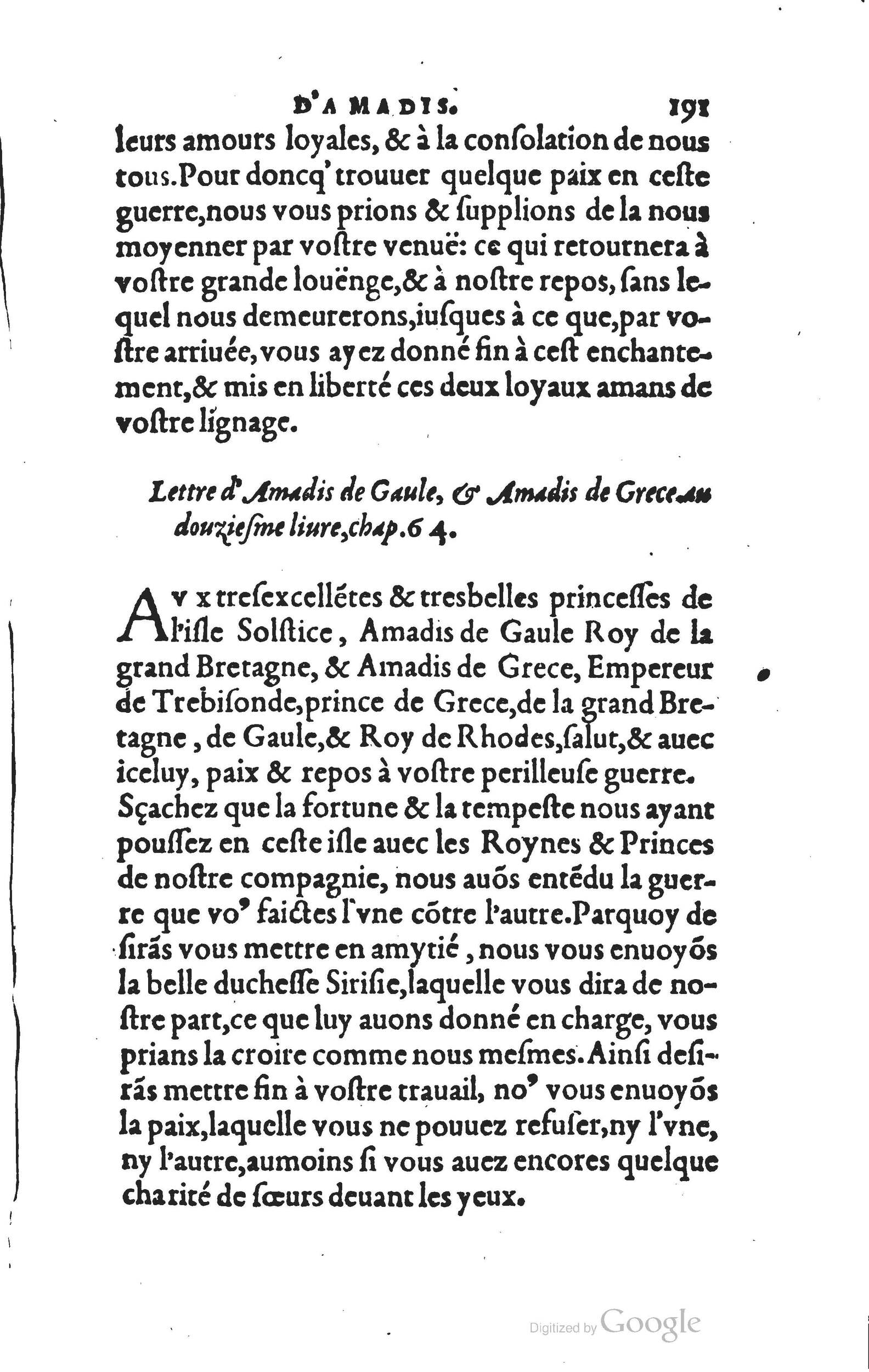 1560 - Vincent Sertenas et Gilles Robinot - Trésor des Amadis - British Library