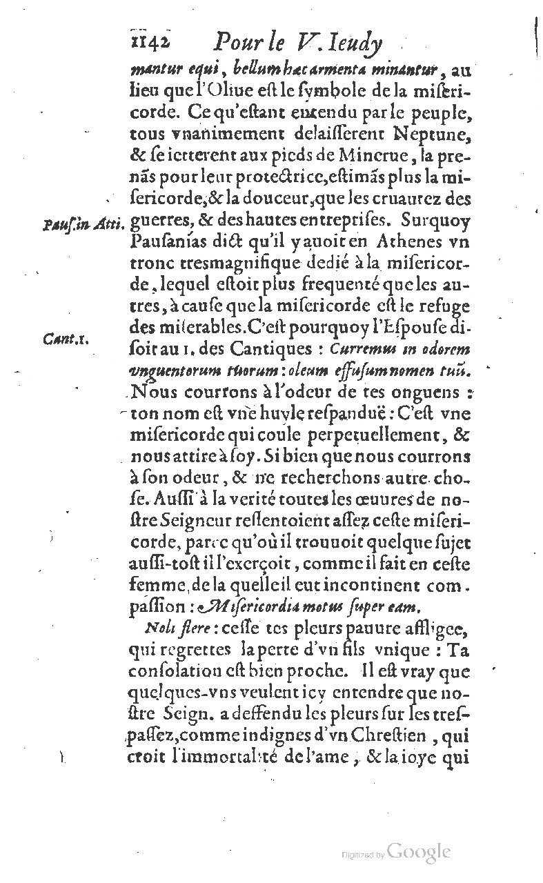 1607 - Nicolas Du Fossé - Trésor quadragésimal - T 01 - BM Lyon