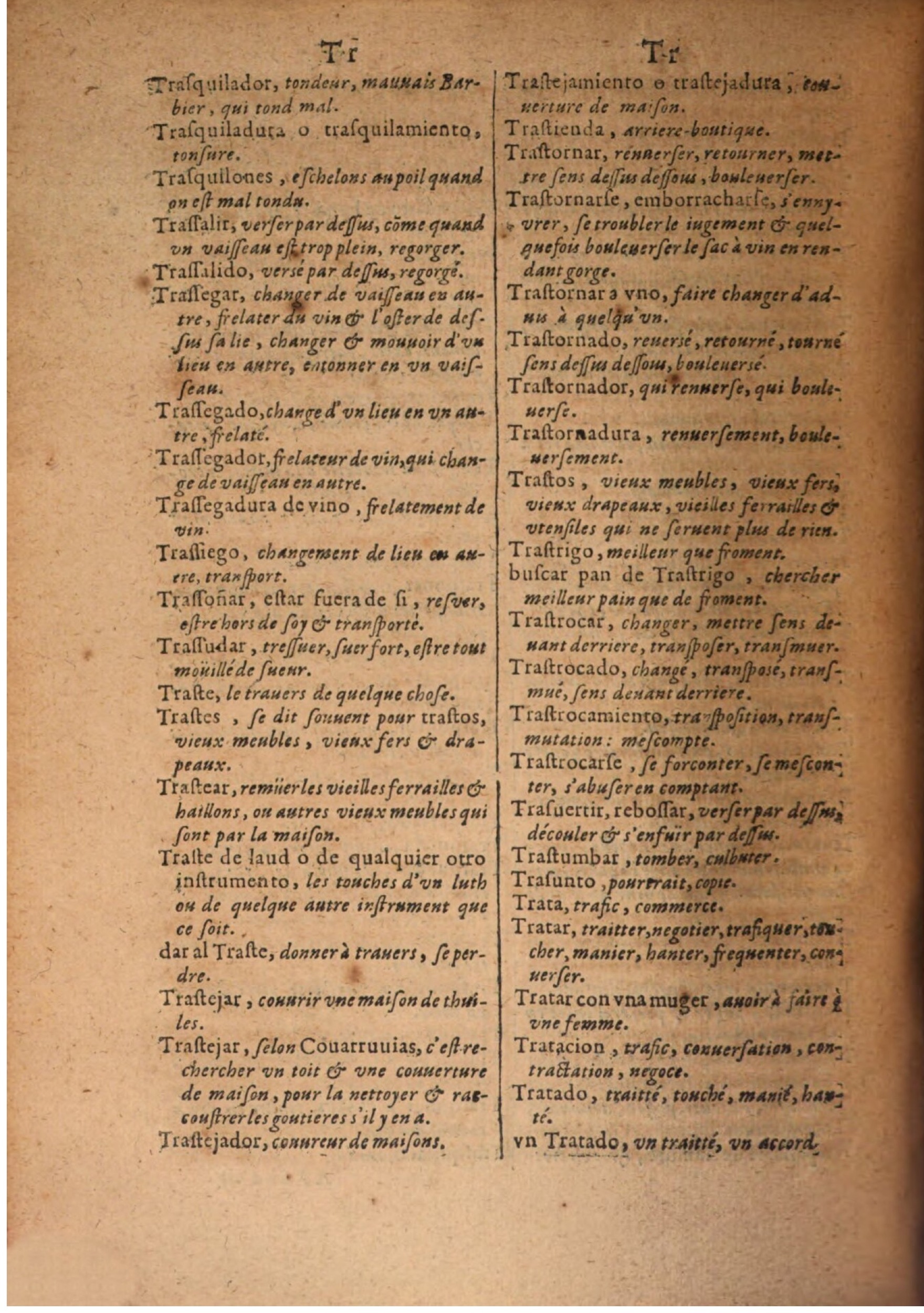 1645 - A. de Sommaville et A. Courbé - Trésor des deux langues espagnole et française - BSB Munich 1645 - A. de Sommaville et A. Courbé - Trésor des deux langues espagnole et française - BSB Munich