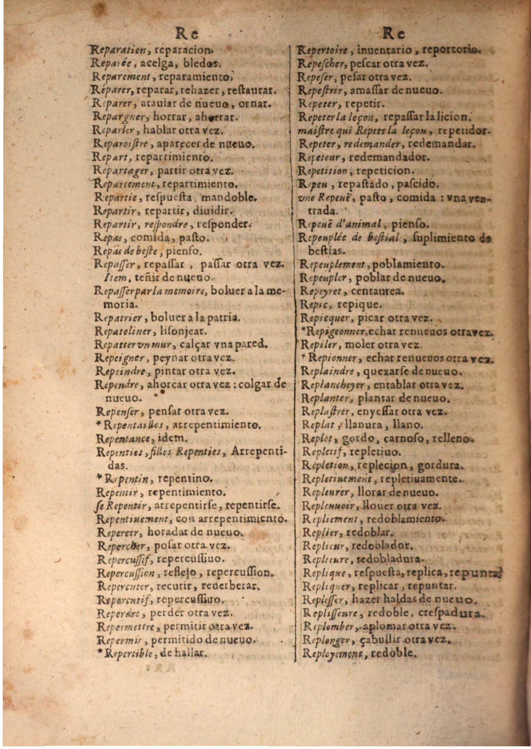 1645 - A. de Sommaville et A. Courbé - Trésor des deux langues espagnole et française (Seconde partie) - BSB Munich