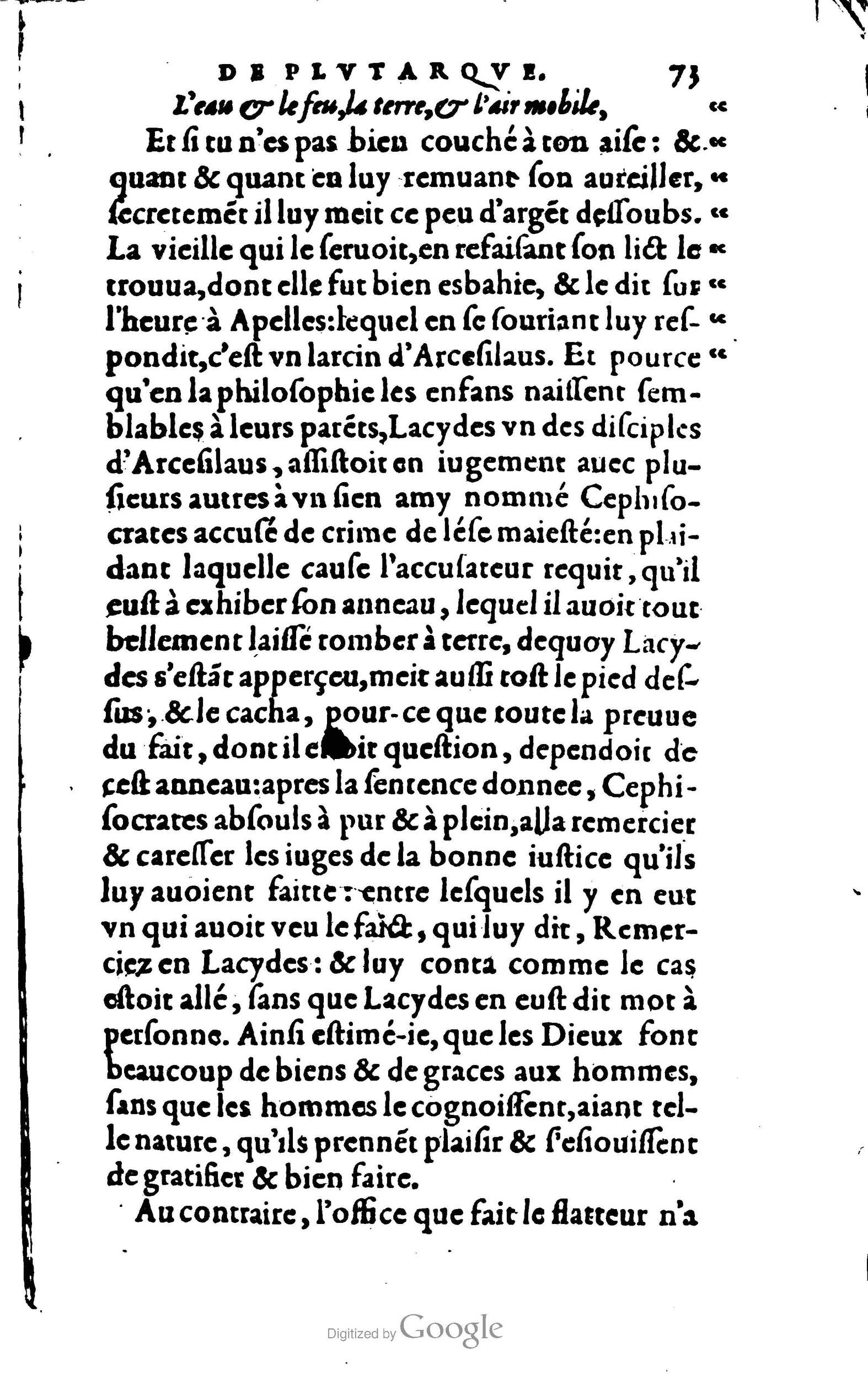 1578 - Jean Poupy - Trésor des morales de Plutarque - BSB Munich