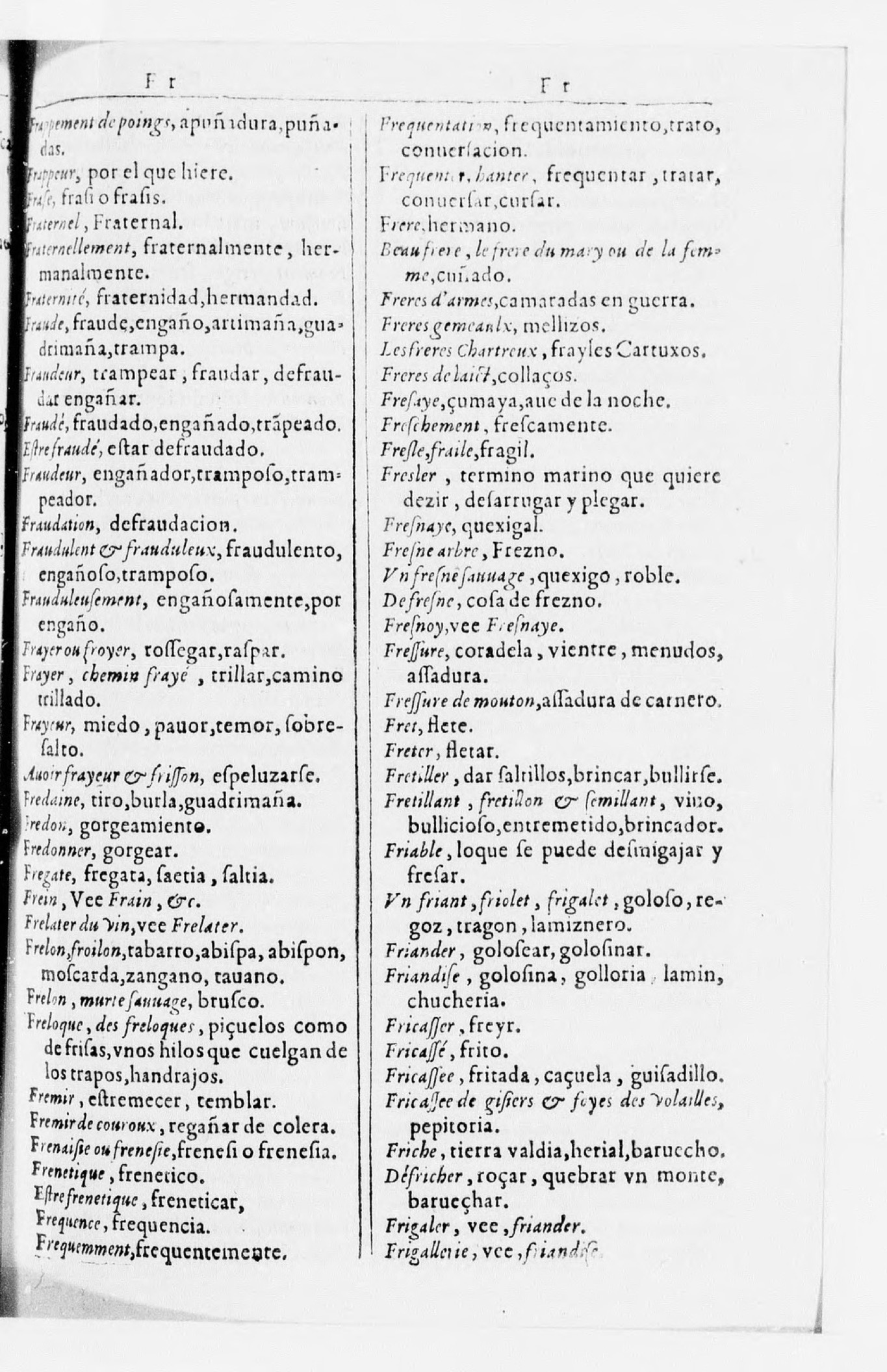 1616 - Veuve Marc Orry - Trésor des deux langues espagnole et française (Seconde partie) - BnF 1616 - Veuve Marc Orry - Trésor des deux langues espagnole et française (Seconde partie) - BnF