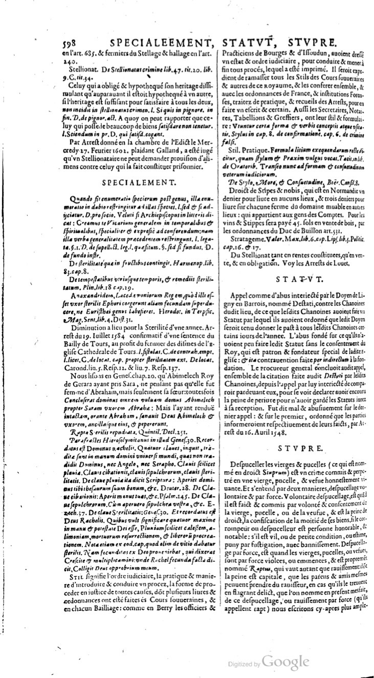 1629 - Veuve Nicolas Buon - Trésor du droit français (21754 T. 3) - BM Lyon