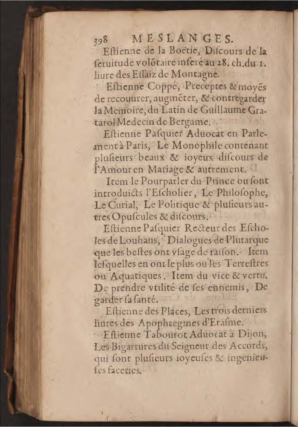 1602 - François Jacquin - Trésor des bons esprits français - BnF Arsenal