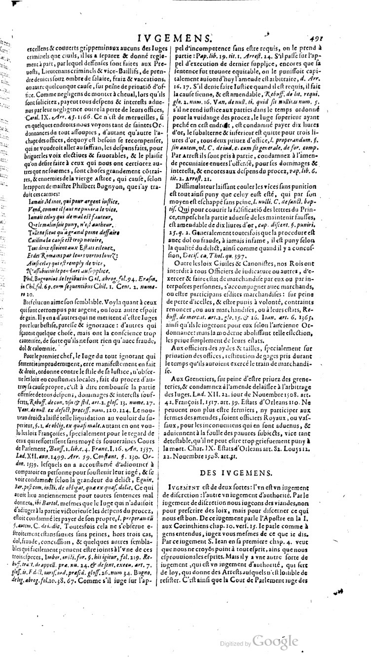 1629 - Veuve Nicolas Buon - Trésor du droit français (29620 T. 2) - BM Lyon