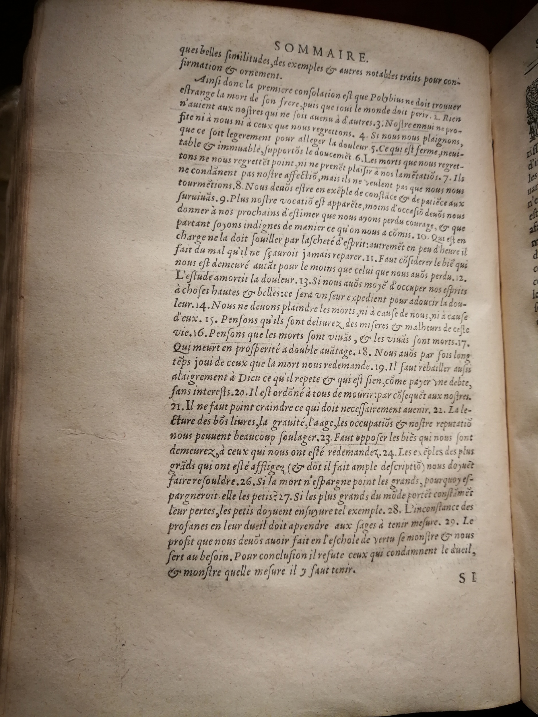 1595 - Jean Houzé - Œuvres morales et mêlées de Sénèque, Trésor de philosophie morale - T. 1 - BnF
