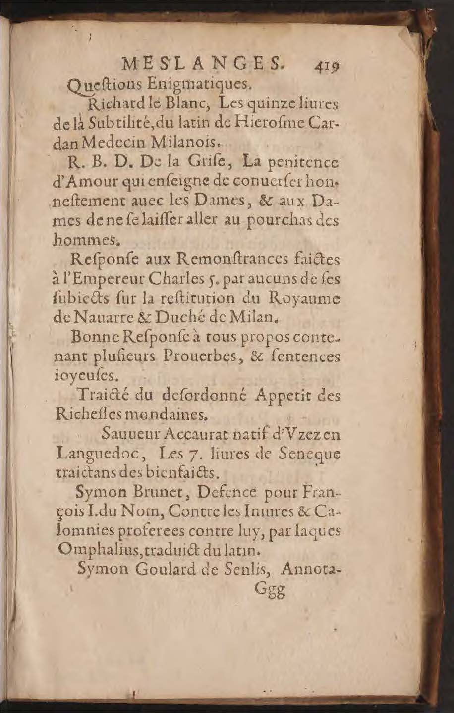 1602 - François Jacquin - Trésor des bons esprits français - BnF Arsenal