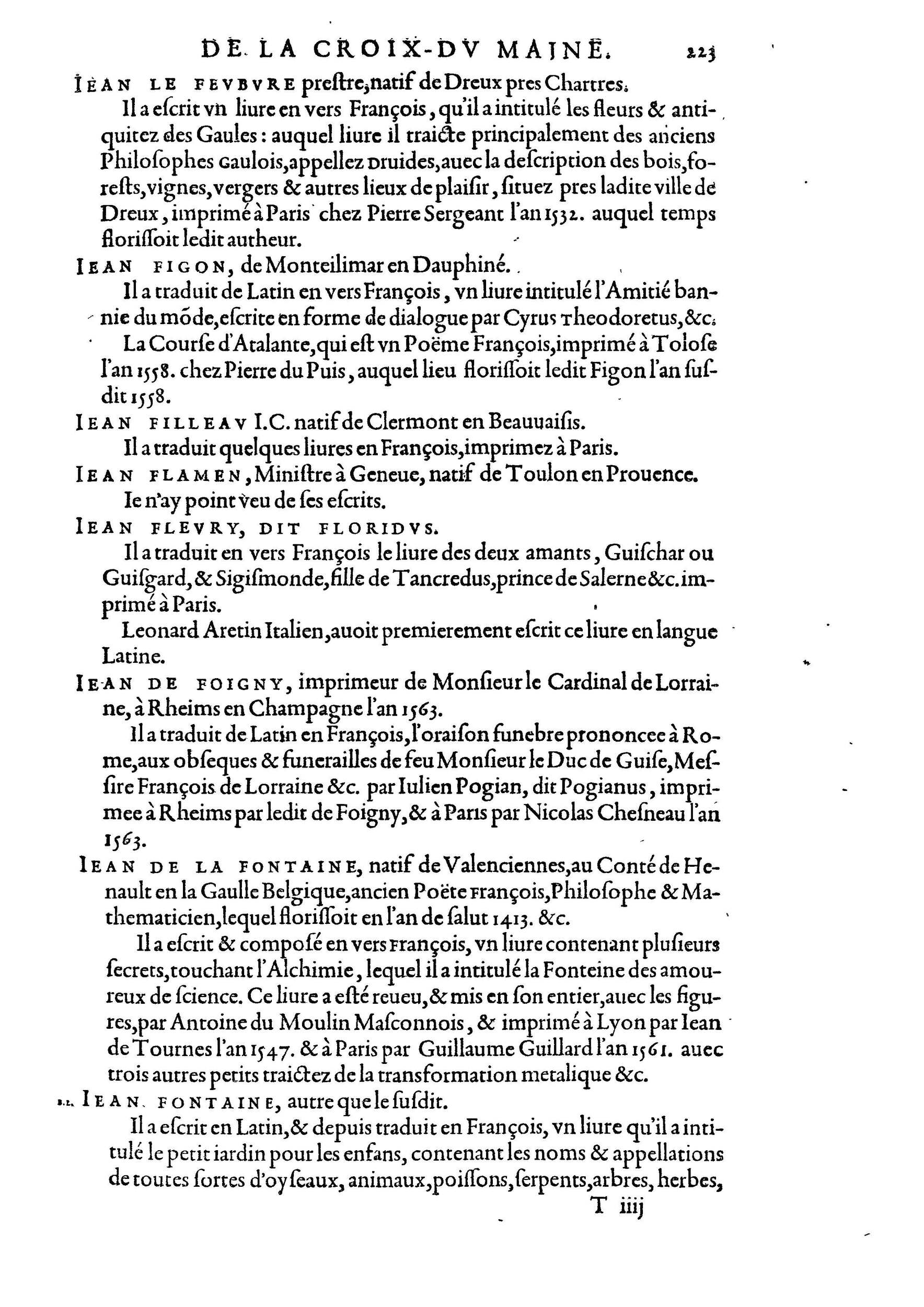 1584 - Abel L&#039;Angelier - Bibliothèques françaises - BnF