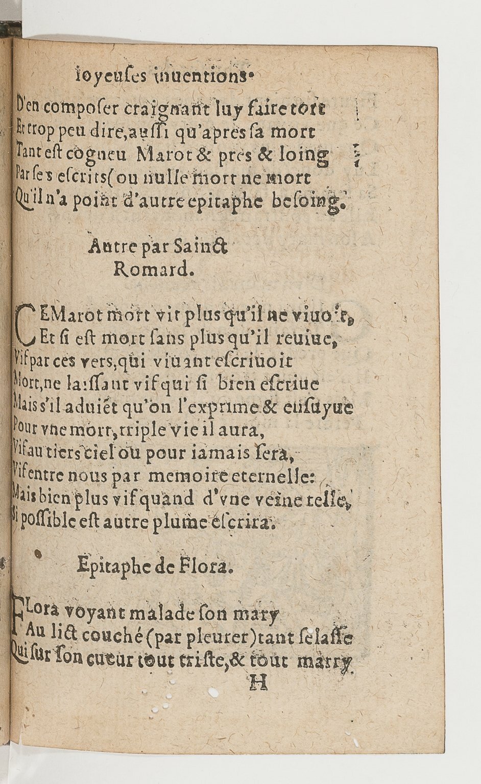 1568c. - Veuve Jean Bonfons - Trésor des joyeuses inventions du parangon de poésies - BnF Arsenal