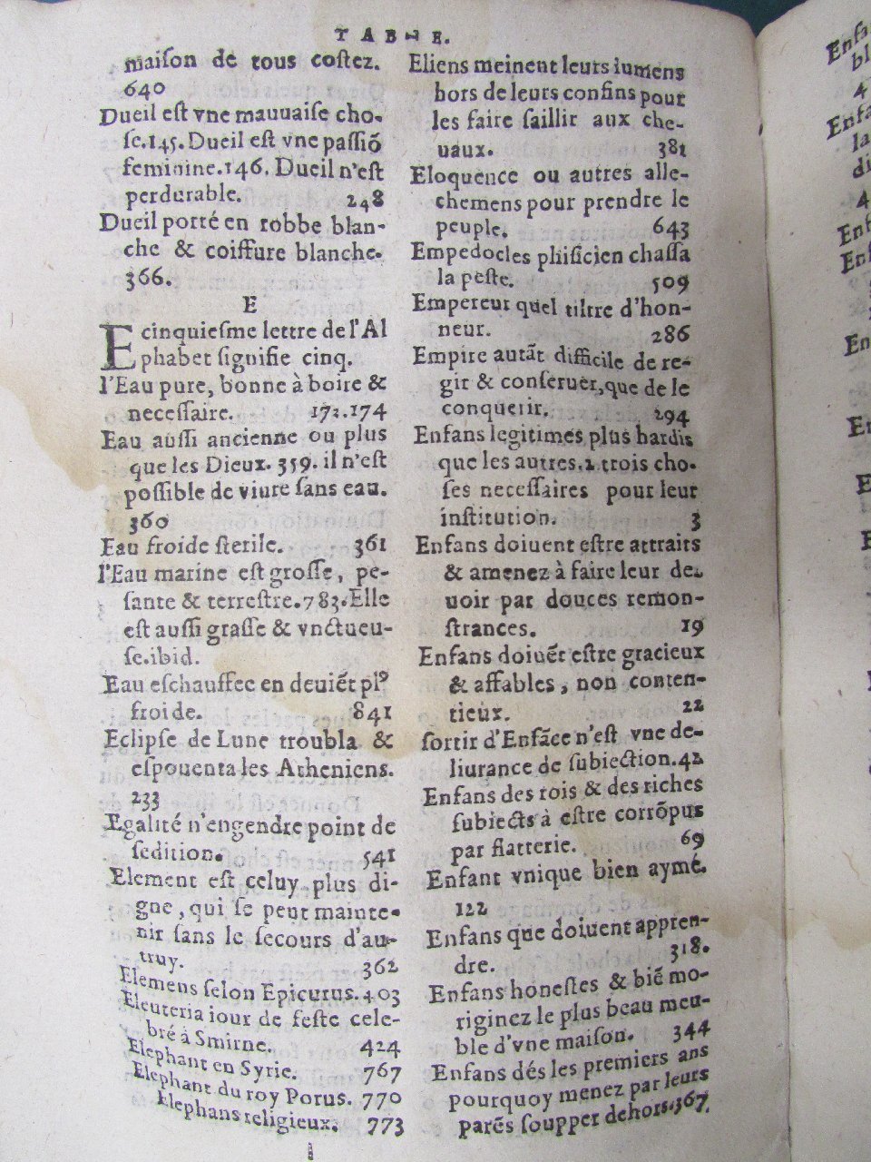 1578 - Jean Poupy - Trésor des morales de Plutarque - Vitré