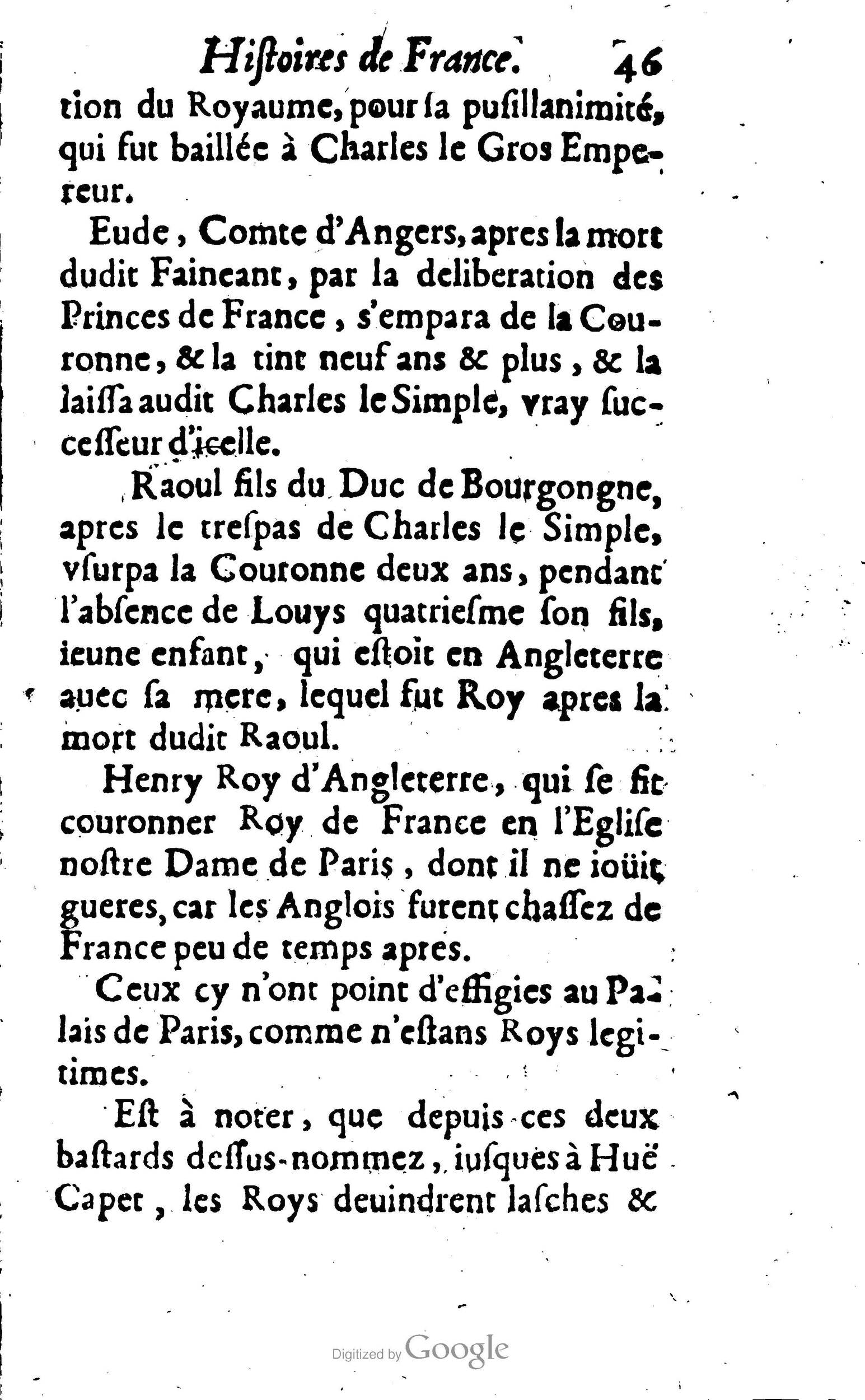 1638 - Jean Corrozet - Trésor des histoires de France - BM Lyon