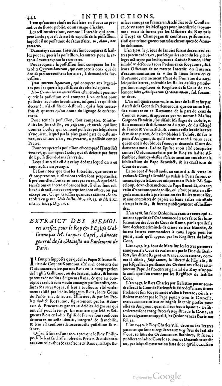 1629 - Veuve Nicolas Buon - Trésor du droit français (21754 T. 2) - BM Lyon