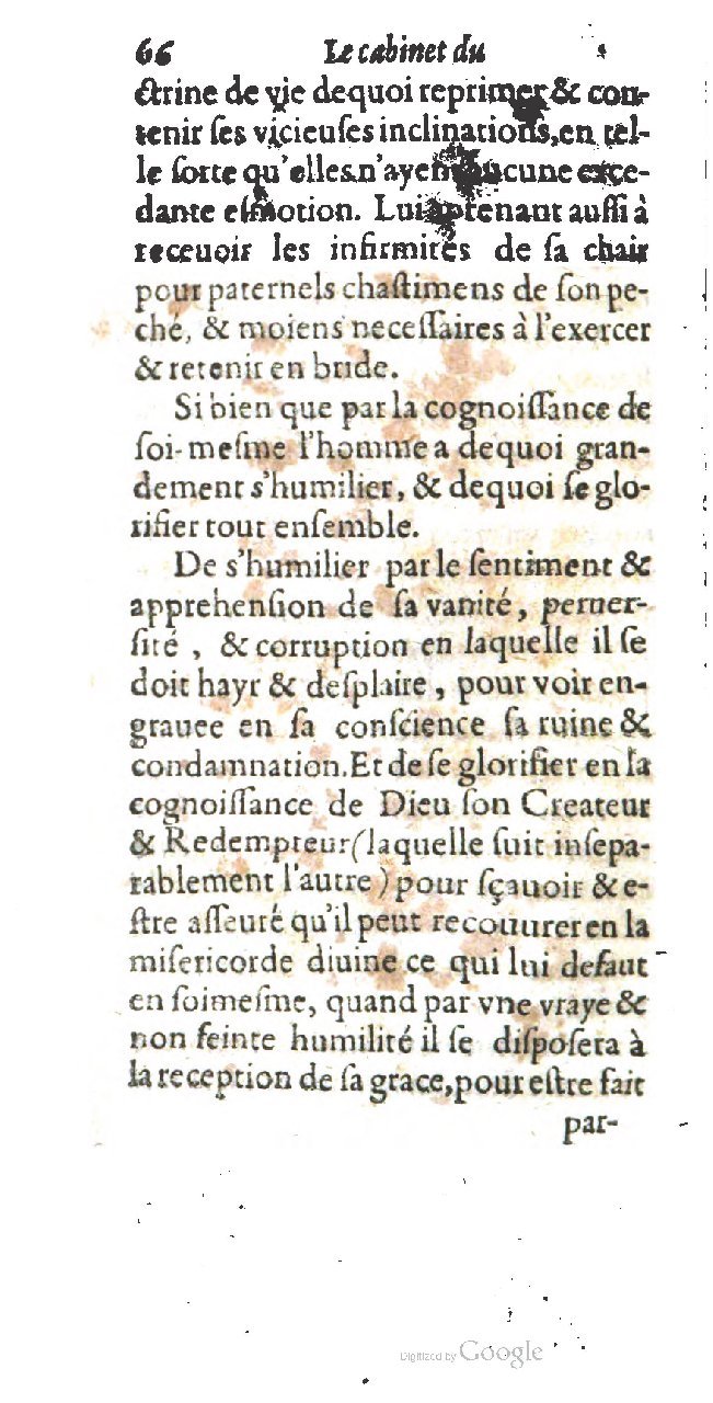 1615 - François Le Fèvre - Cabinet du vrai trésor - BCU Lausanne