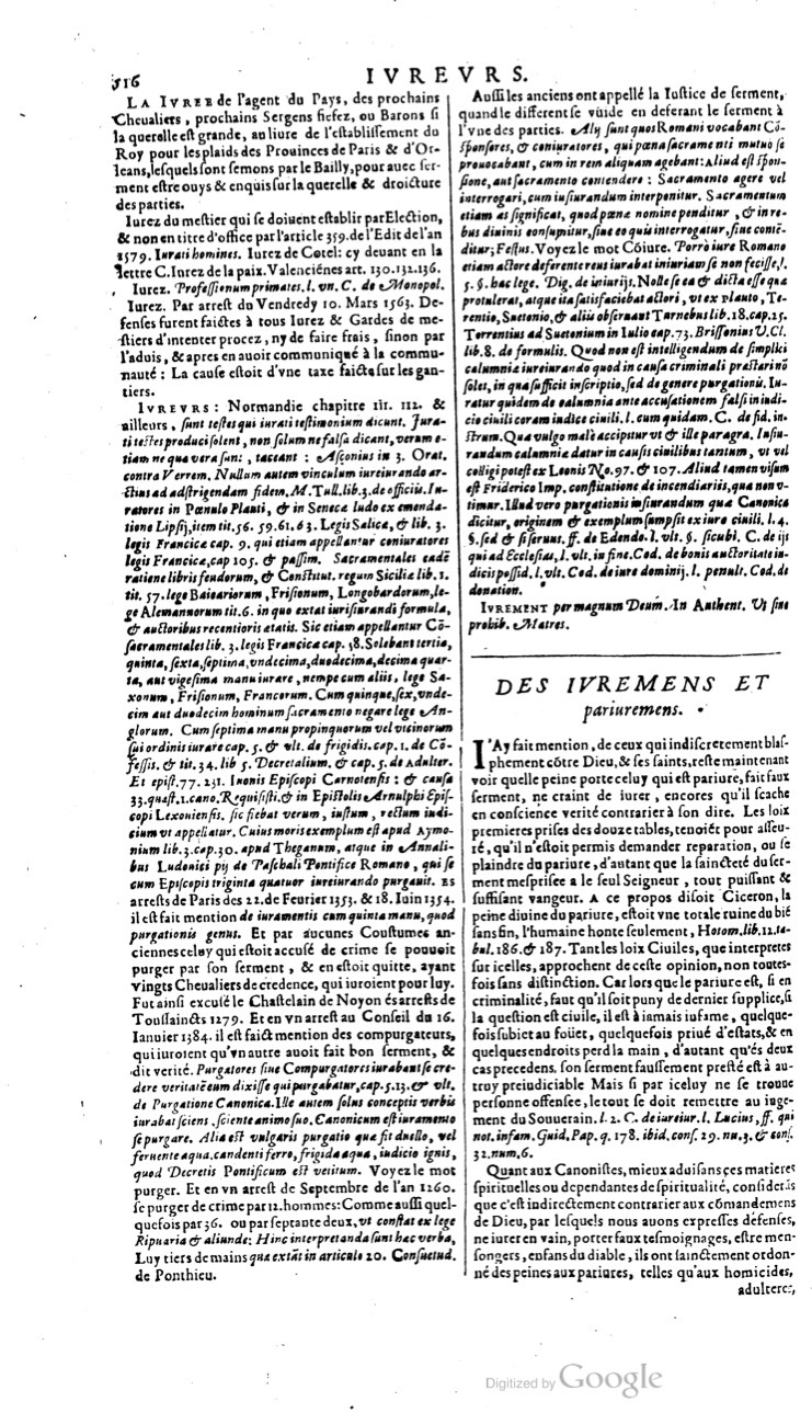 1629 - Veuve Nicolas Buon - Trésor du droit français (21754 T. 2) - BM Lyon