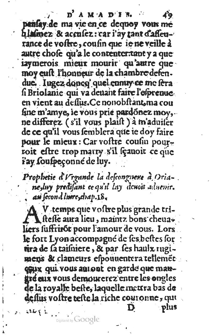 1567 - Jean Pygot - Trésor des Amadis - BM Lyon