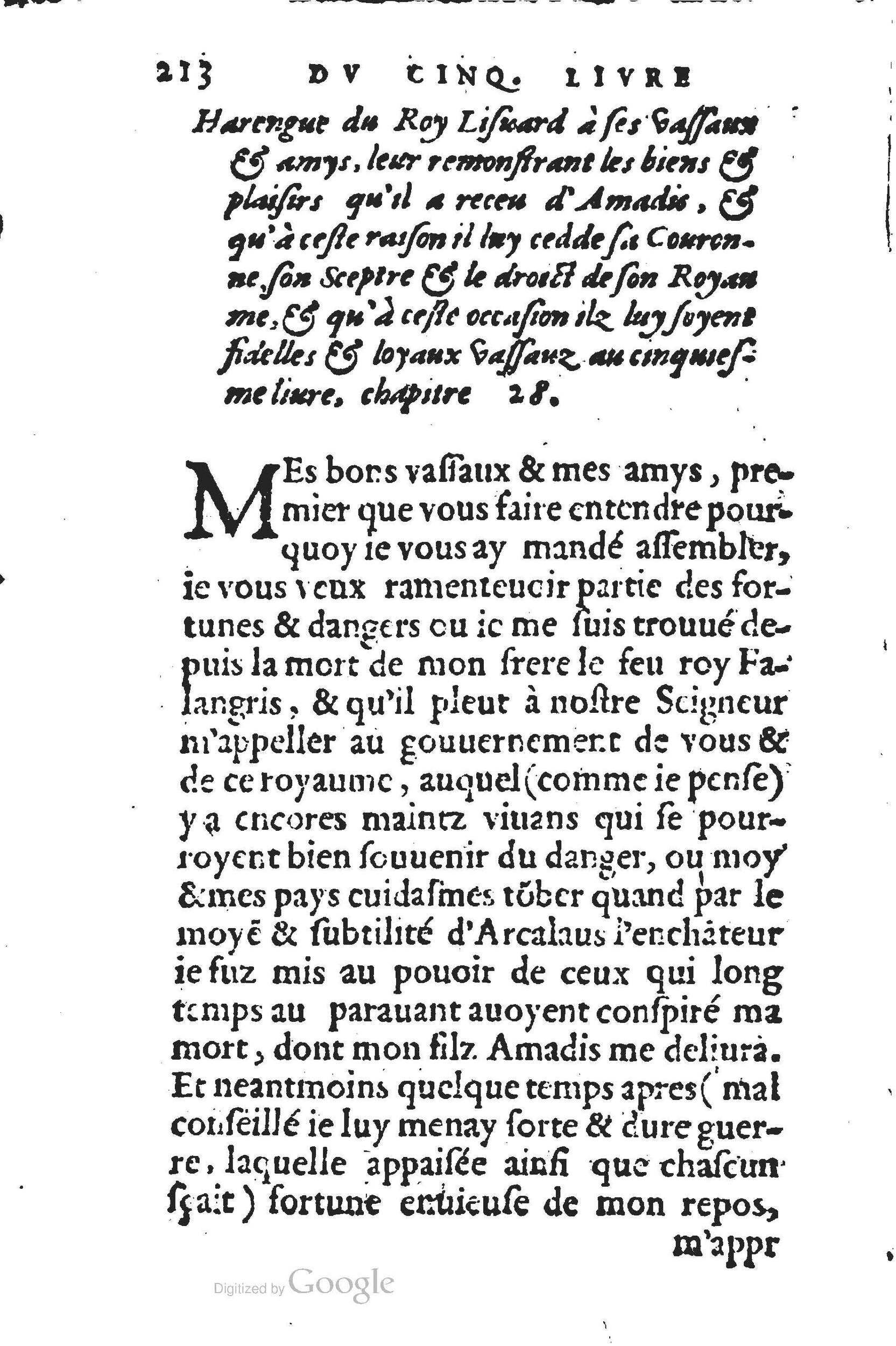 1560 - Jean d’Ogerolles et Gabriel Cotier Lyon - Trésor des Amadis - BSB Munich