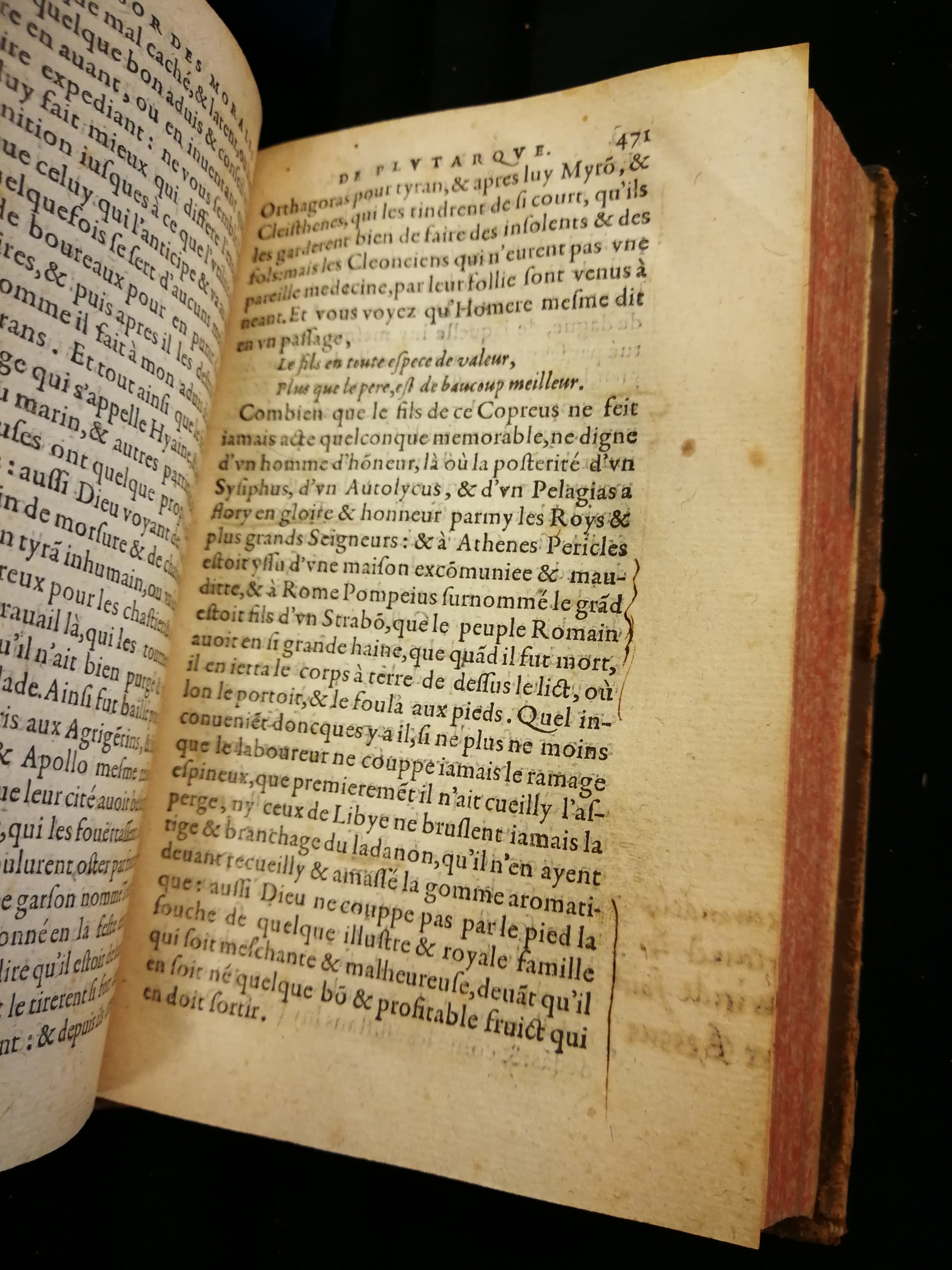 1577 - Jean Poupy - Trésor des morales de Plutarque - Les Méjanes, Aix-en-Provence