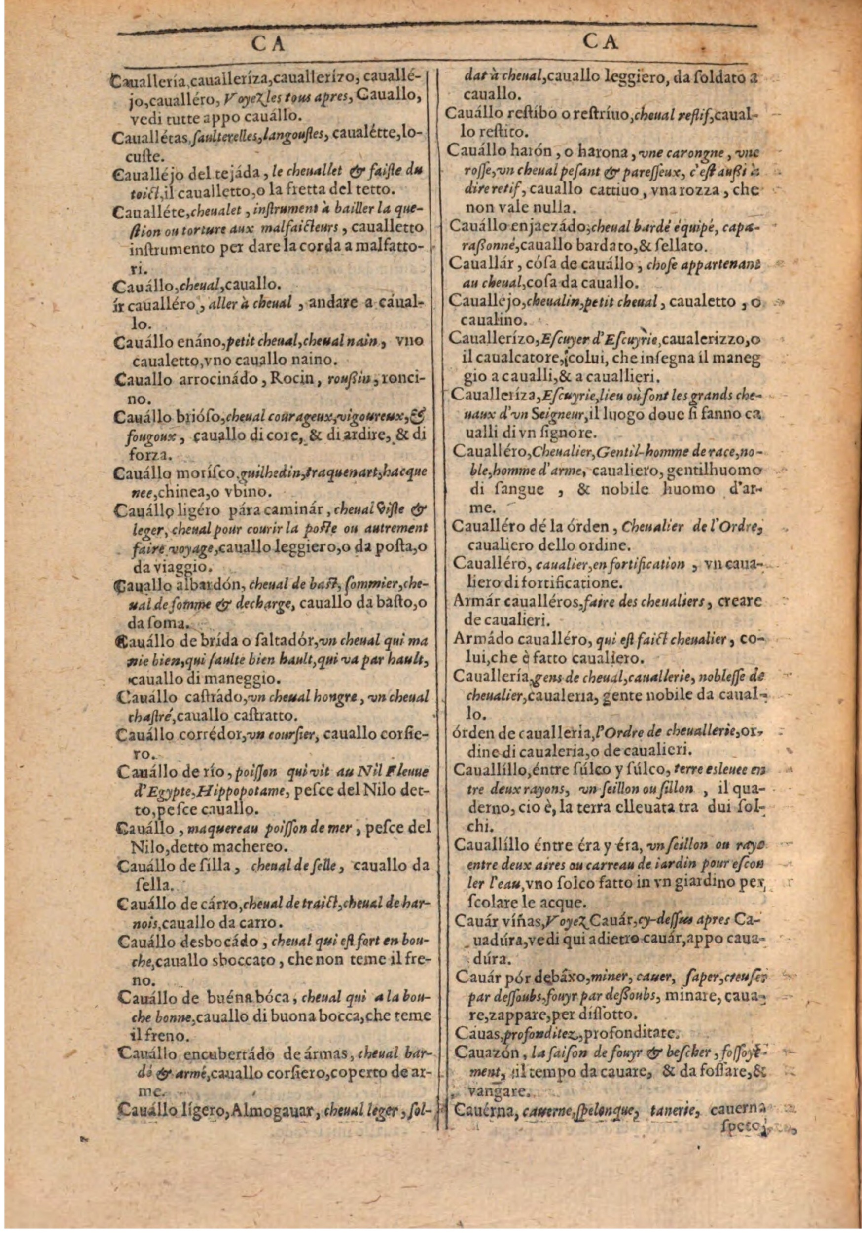 1609 - Philippe Albert et Alexandre Pernet - Trésor des trois langues française, italienne et espagnole (Première partie) - BSB Munich 1609 - Philippe Albert et Alexandre Pernet - Trésor des trois langues française, italienne et espagnole (Première partie) - BSB Munich