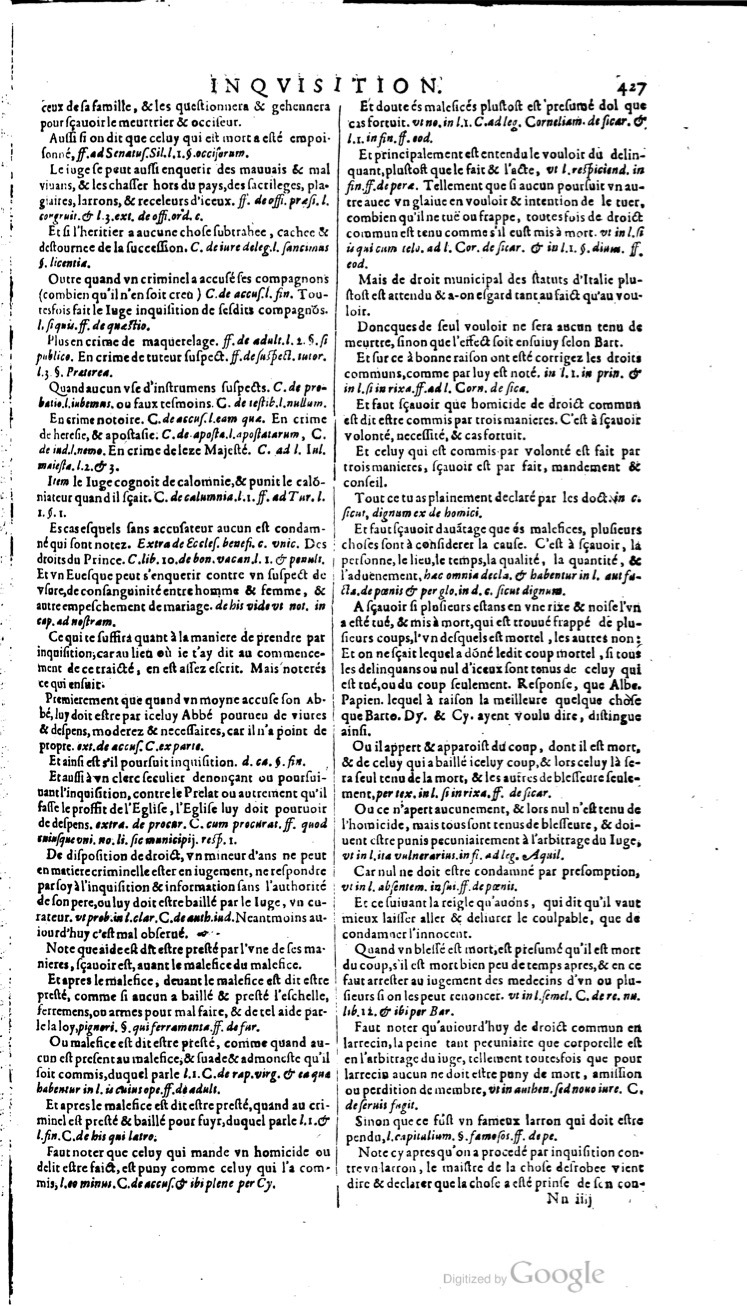 1629 - Veuve Nicolas Buon - Trésor du droit français (21754 T. 2) - BM Lyon 1629 - Veuve Nicolas Buon - Trésor du droit français (21754 T. 2) - BM Lyon