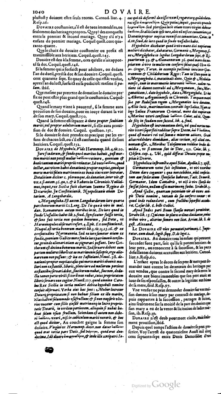 1629 - Veuve Nicolas Buon - Trésor du droit français (29620 T. 1) - BM Lyon
