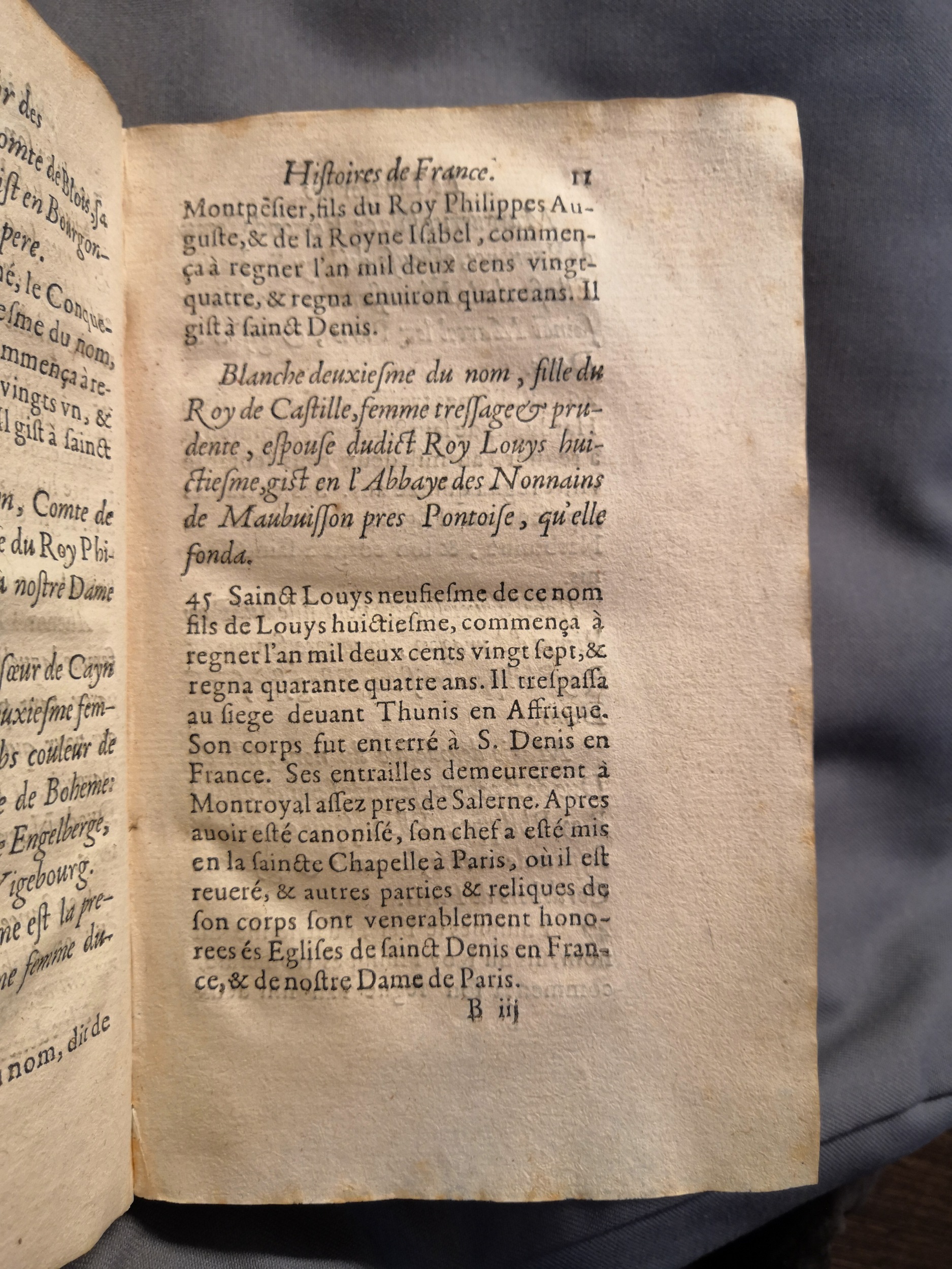 1614 - Jean Corrozet - Trésor des histoires de France - Amsterdam