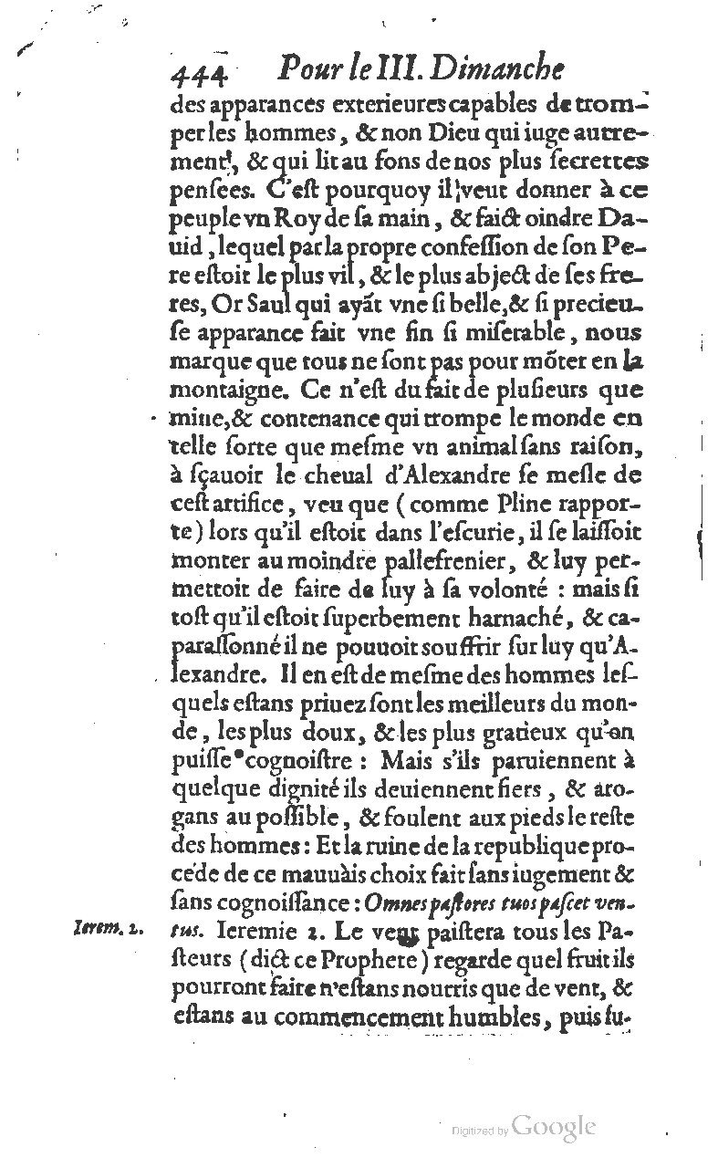 1607 - Nicolas Du Fossé - Trésor quadragésimal - T 01 - BM Lyon