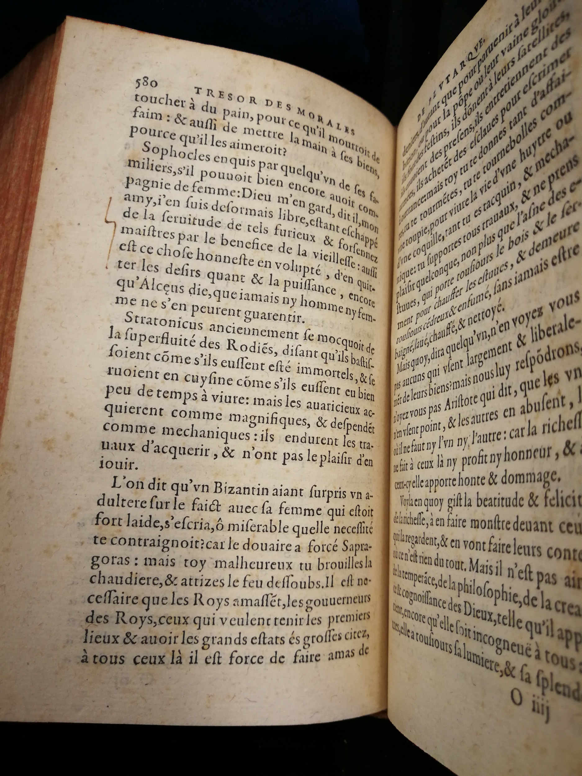 1577 - Jean Poupy - Trésor des morales de Plutarque - Les Méjanes, Aix-en-Provence