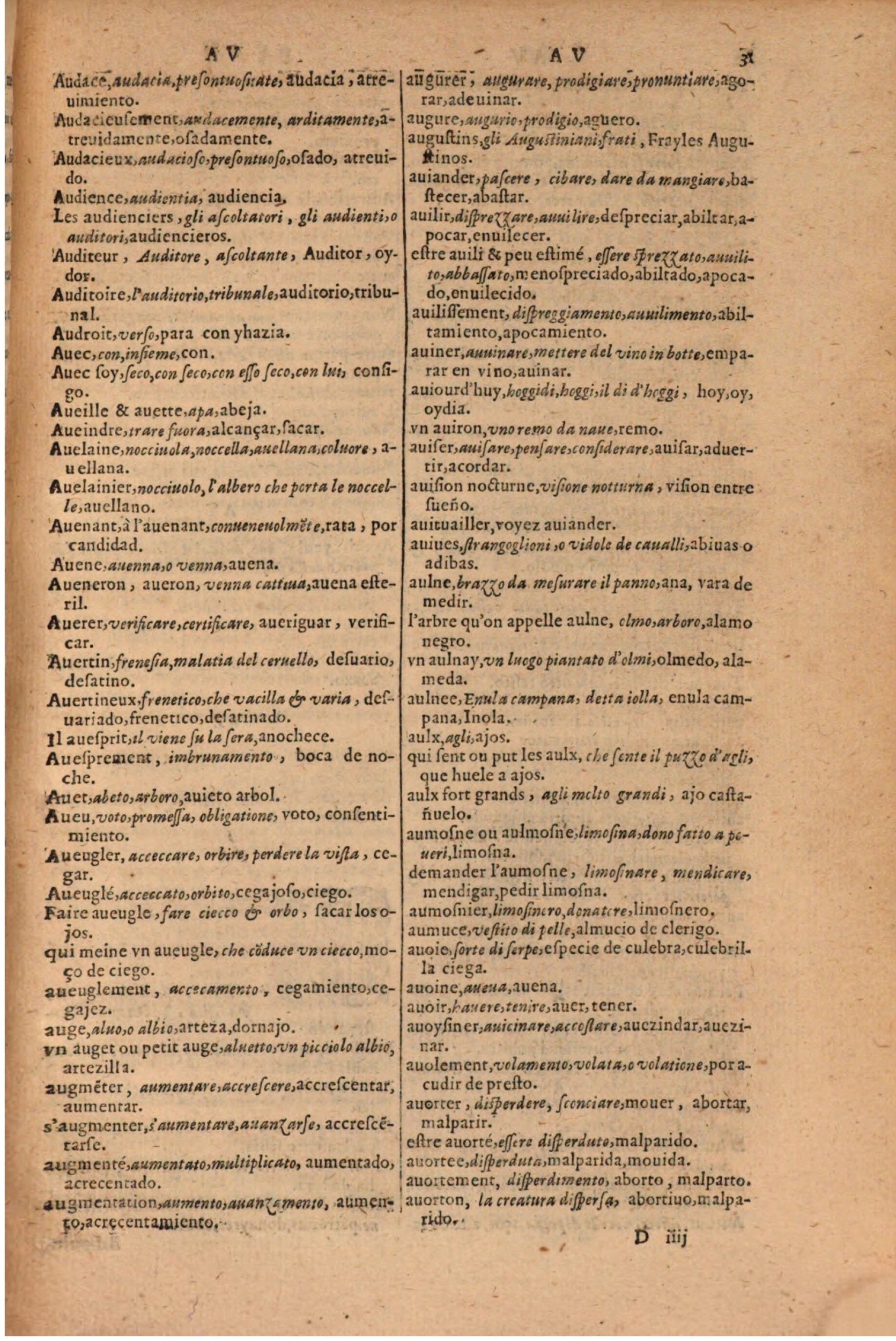 1616 - Pierre de la Rovière - Trésor des trois langues (Seconde partie) - BSB Munich