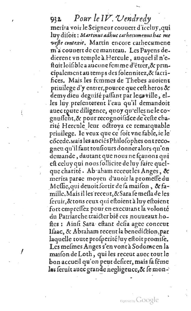 1607 - Nicolas Du Fossé - Trésor quadragésimal - T 01 - BM Lyon