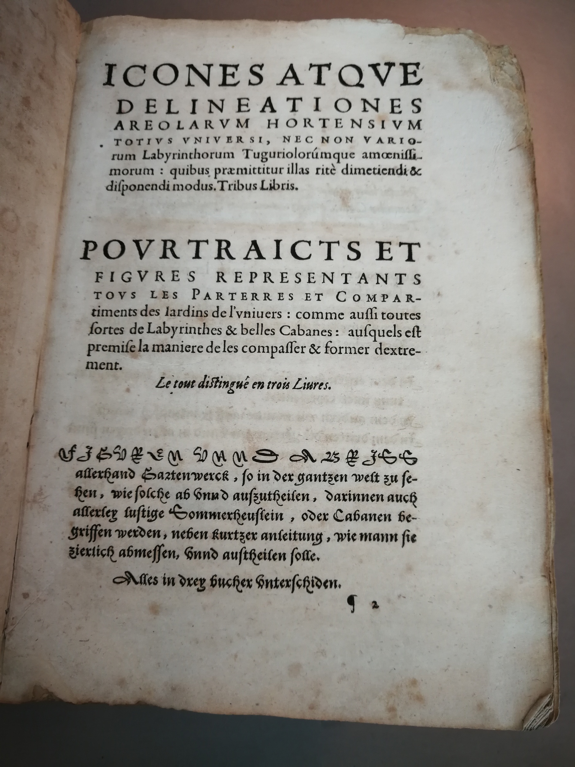 1629 - Étienne Gamonet - Trésor des parterres de l’univers - BM Marseille